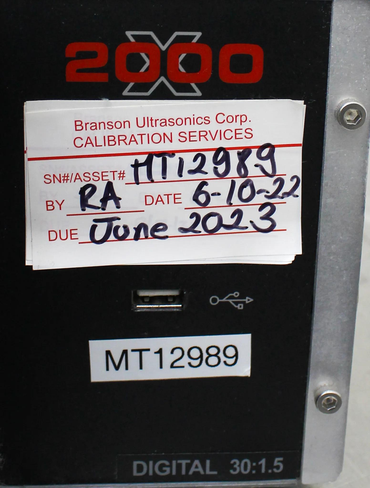 Branson 2000xdt Ultrasonic Digital Welding Base Unit