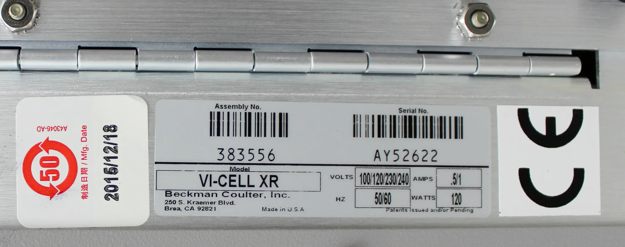 Beckman Coulter VI-CELL XR Cell Viability Analyzer 383556