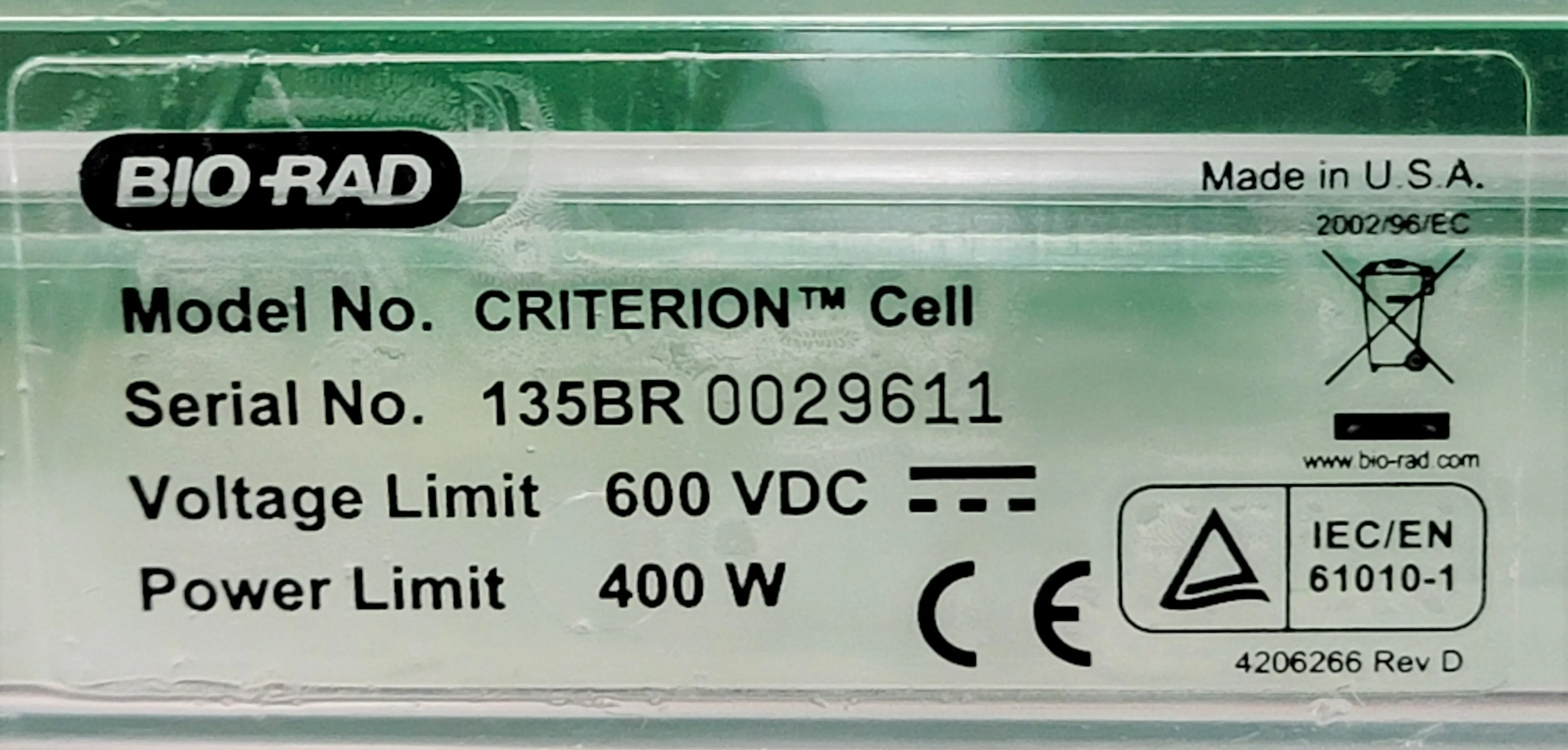 Bio-Rad Criterion Cell Electrophoresis System