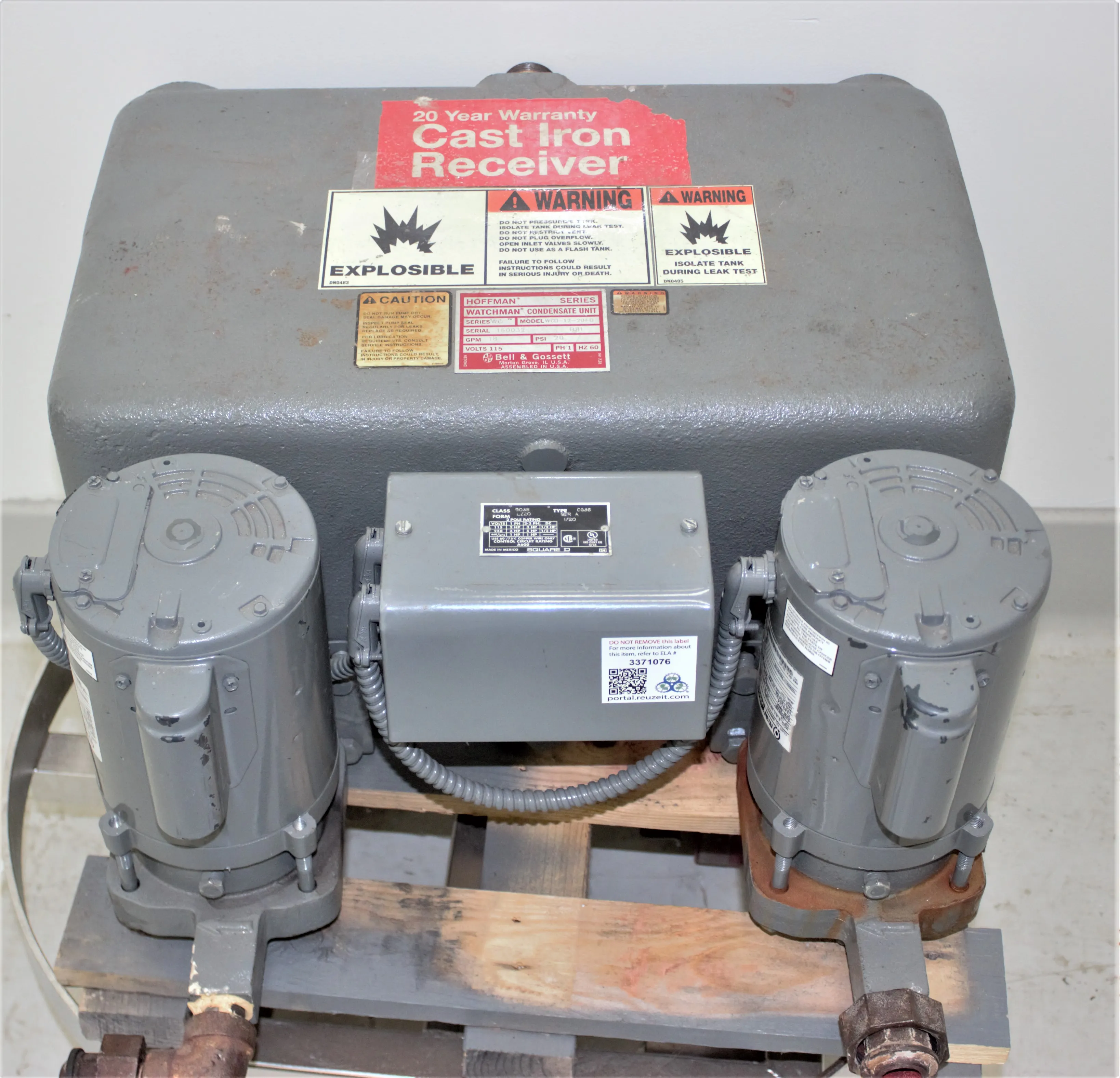 Hoffman Watchman WCD30-30B-MA Used Condensate Unit Pump with 30-Day Warranty