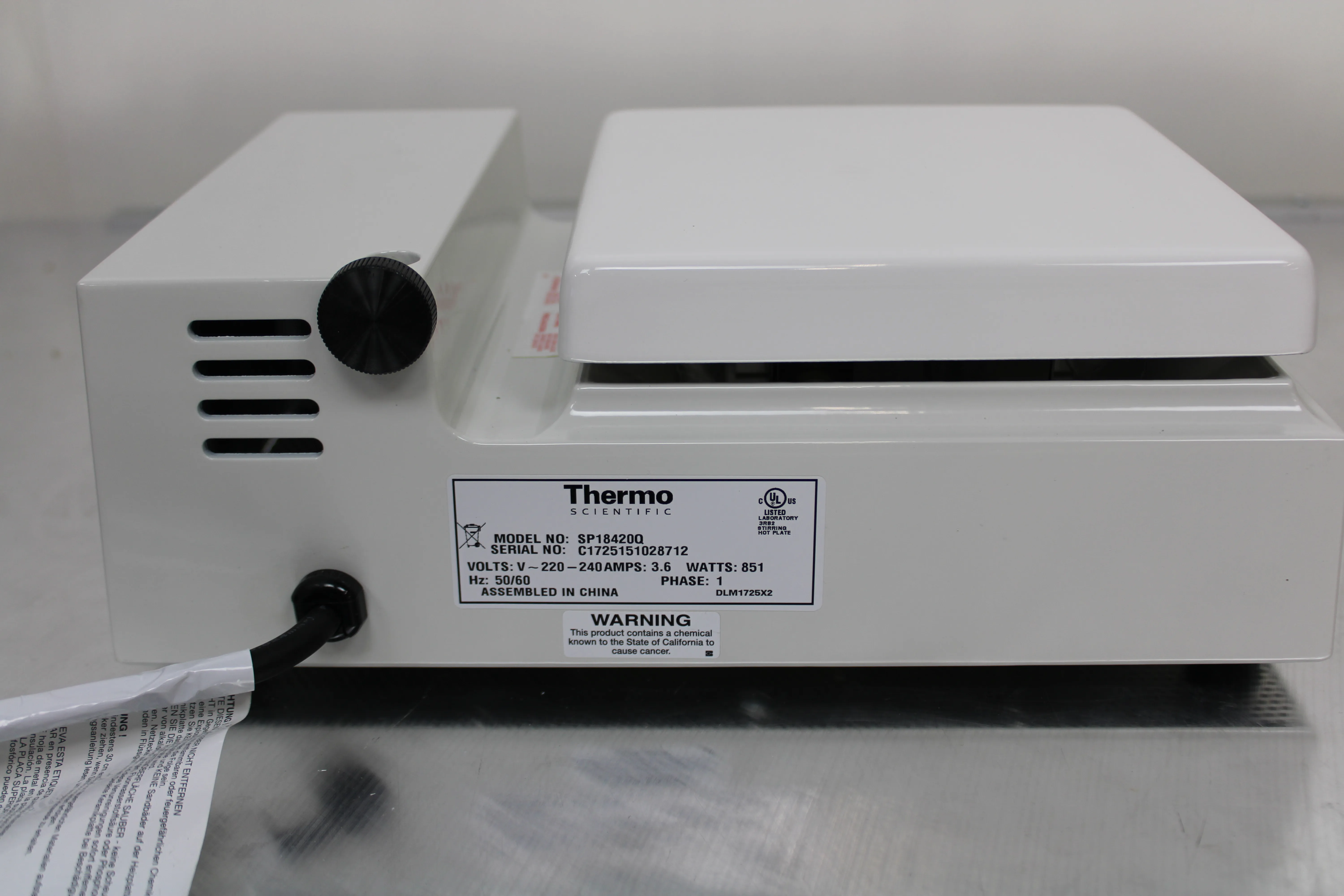 Thermo Scientific Nuova Stirring Hotplate - Heated Stir Plate