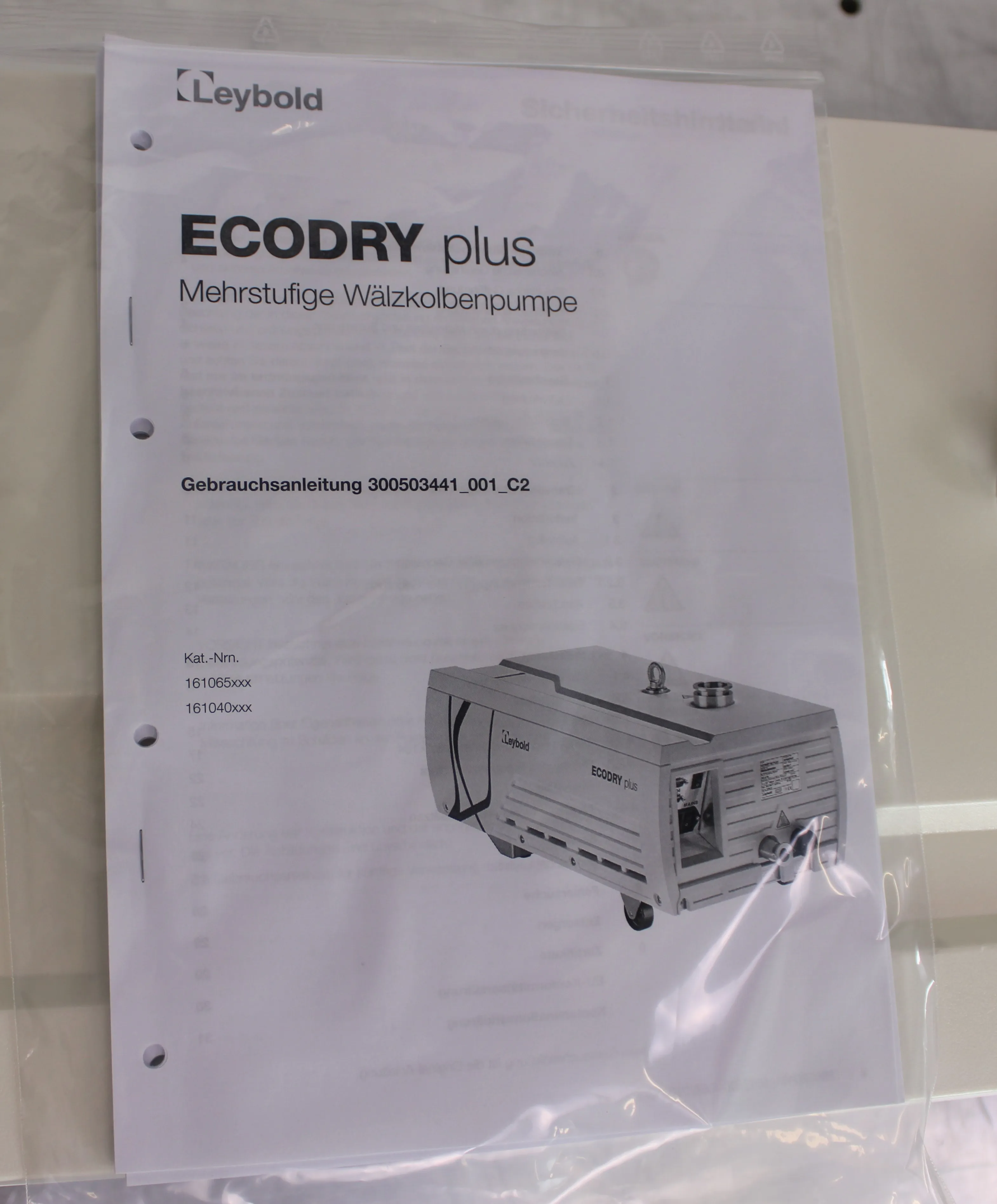 Leybold ECODRY 65 Plus Pump 161065V22 REF: 990600 Vacuum Pump