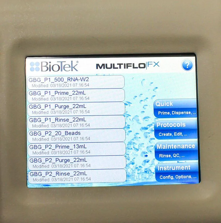 Bio Tek Instruments Multiflo FX multi-mode dispenser ref: MFXP1 0.5uL