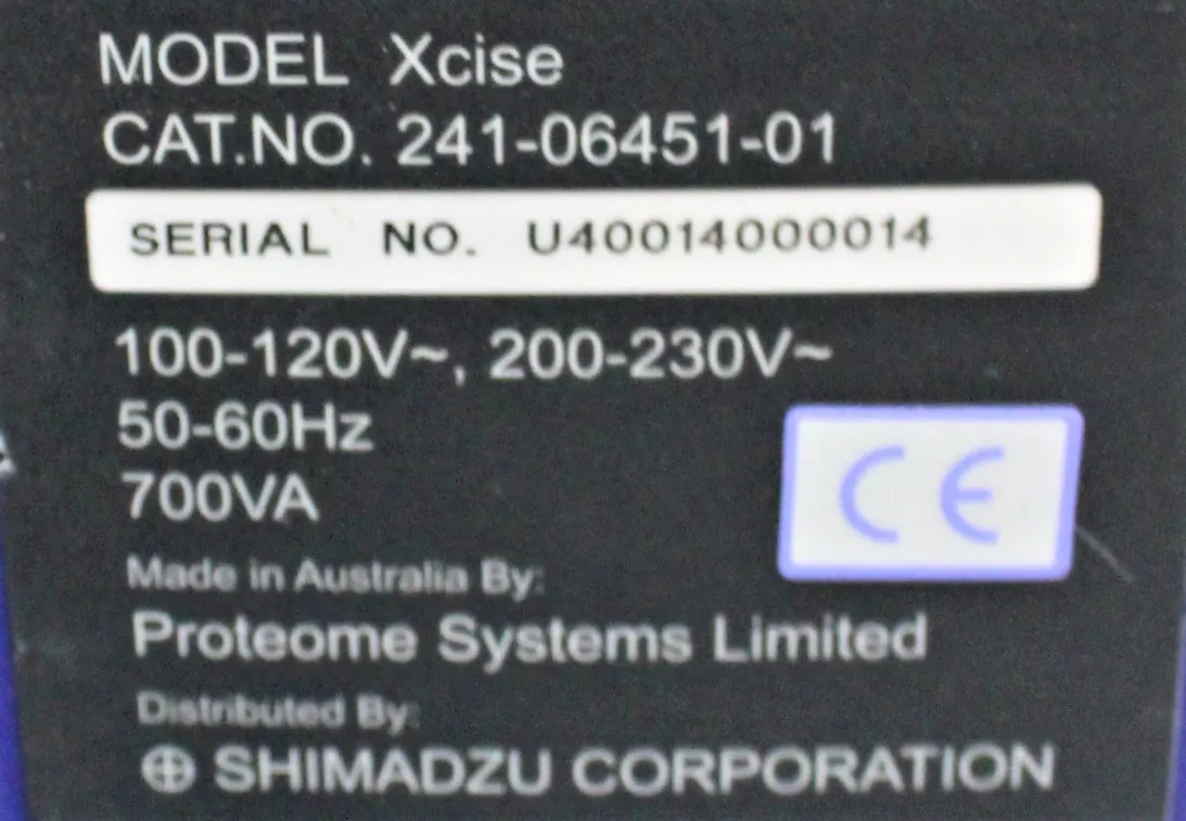 Shimadzu Xcise Mass Spectrometry Protein Sample Pre-treatment System