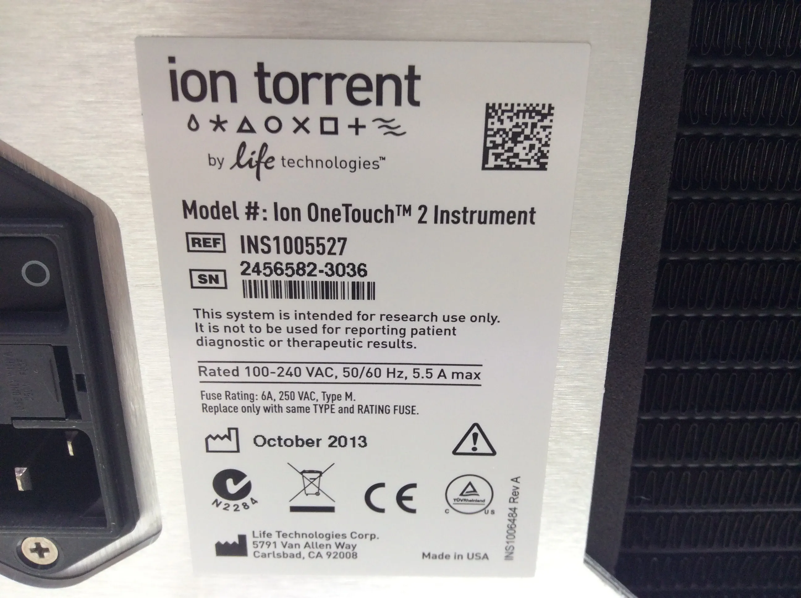 Life Technologies Ion Torrent Ion OneTouch 2 PCR Thermal Cycler