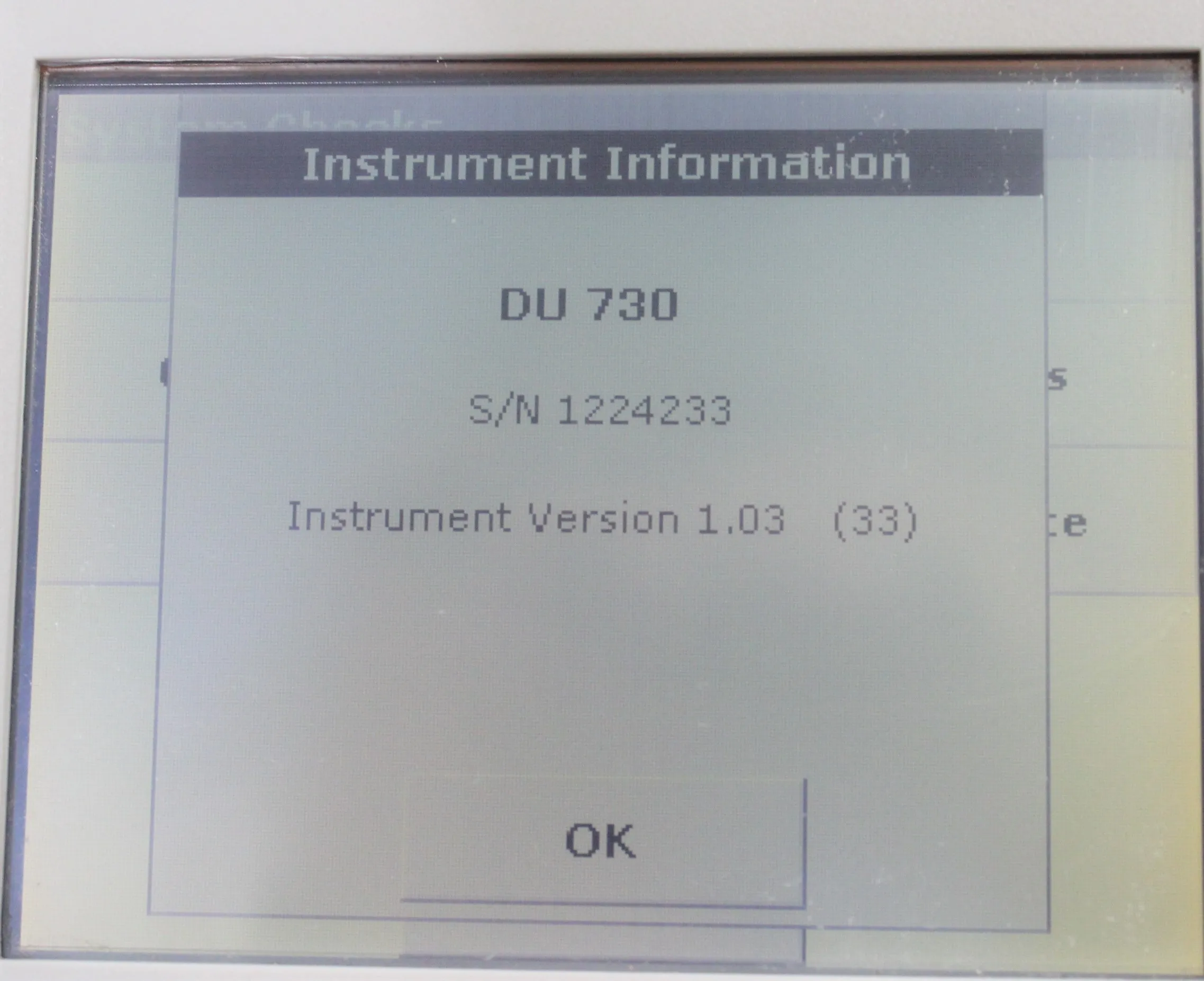 Beckman Coulter DU 730 UV/Vis Spectrophotometer Class 1 Used