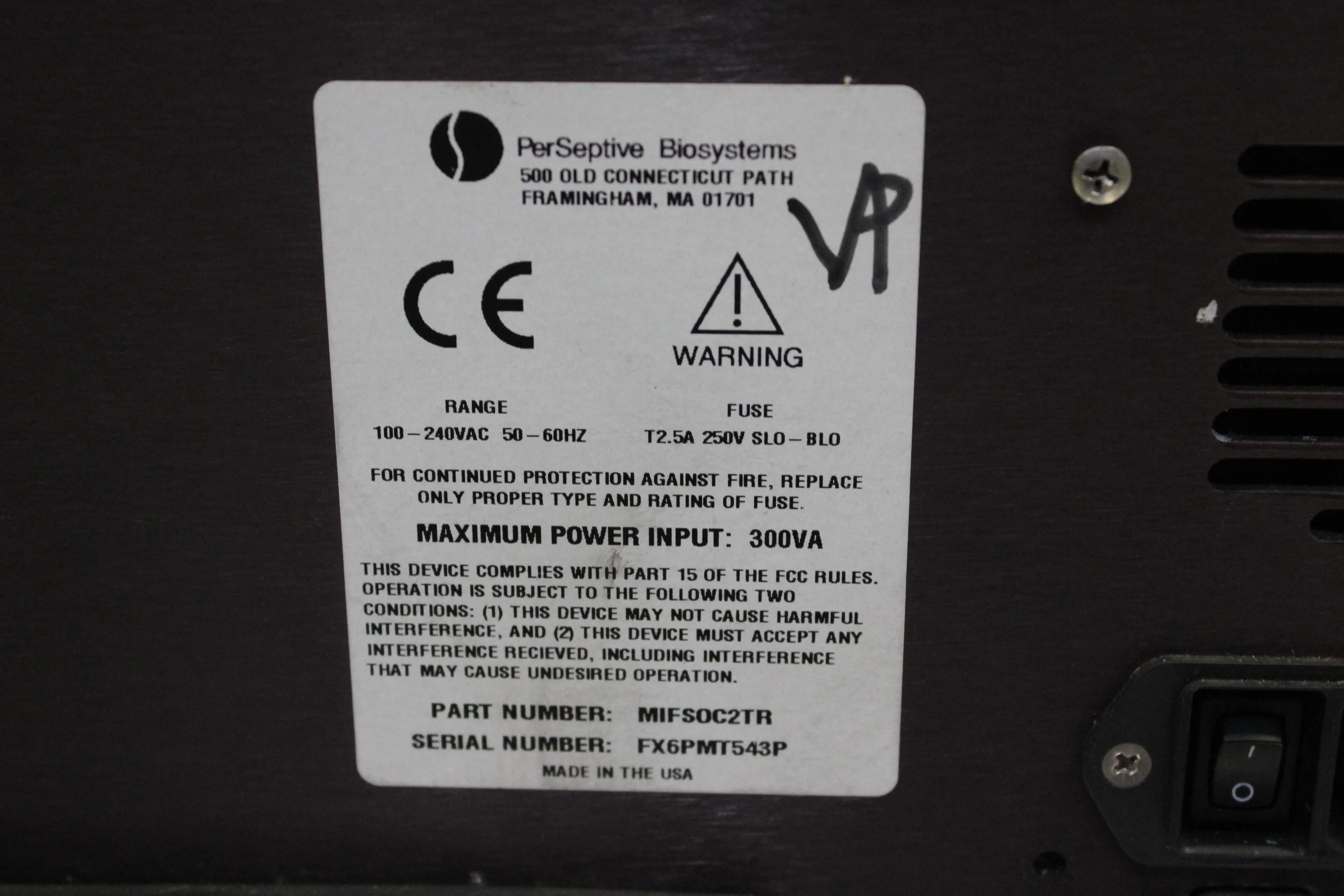 PerSeptive Biosystems CytoFluor Series 4000 Fluorometer - Used Lab Equipment