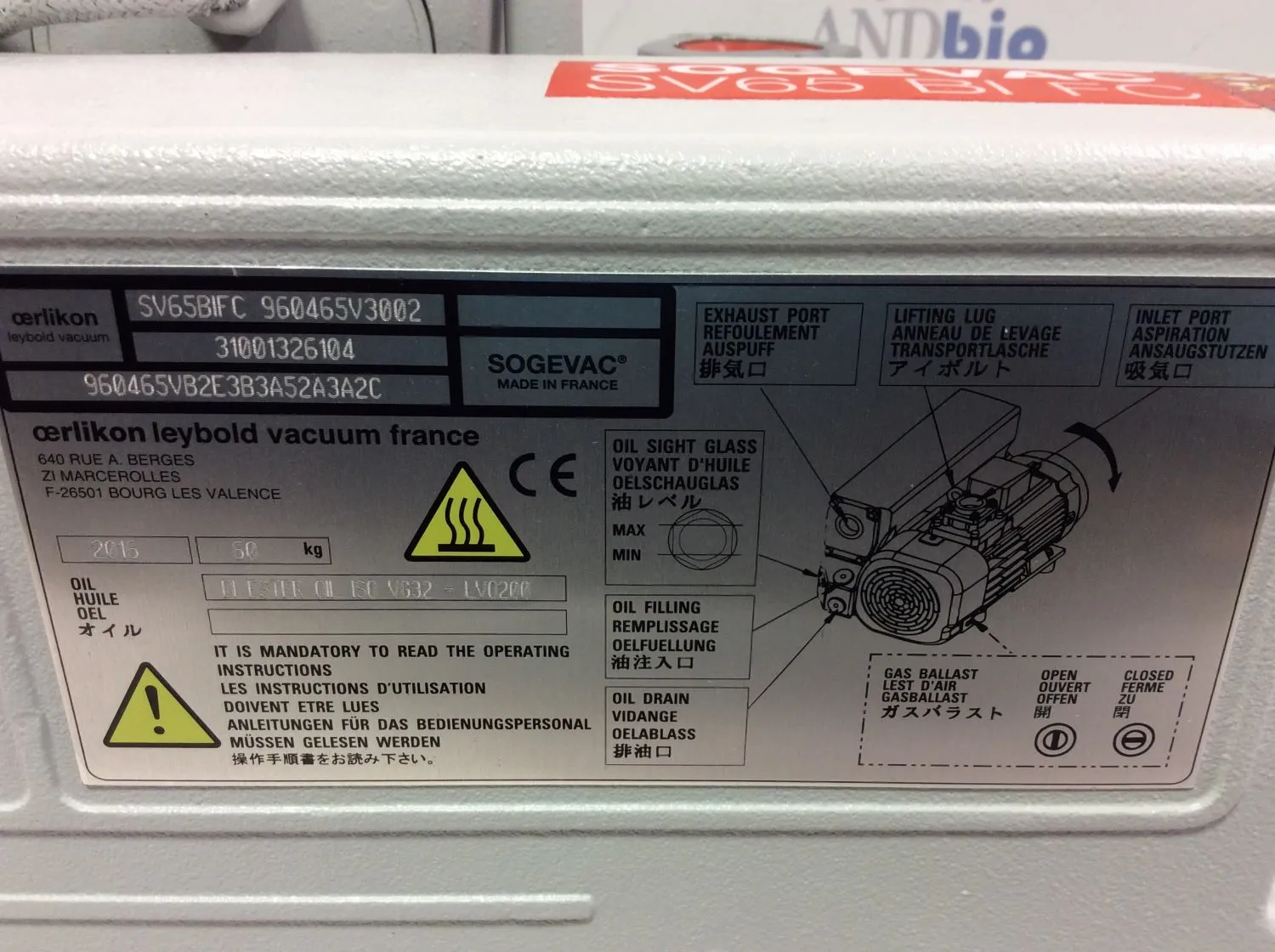 Sogevac SV65 BI FC Vacuum Pump by REUZEit in West Coast US - R