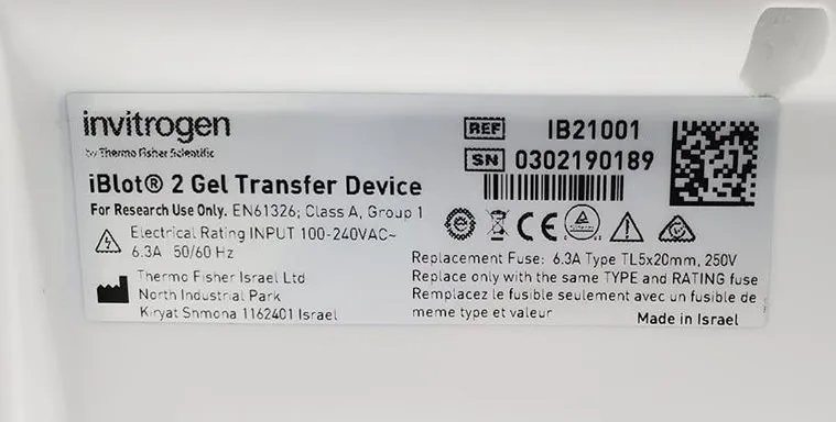 Invitrogen iBlot 2 Gel Transfer Device IB21001