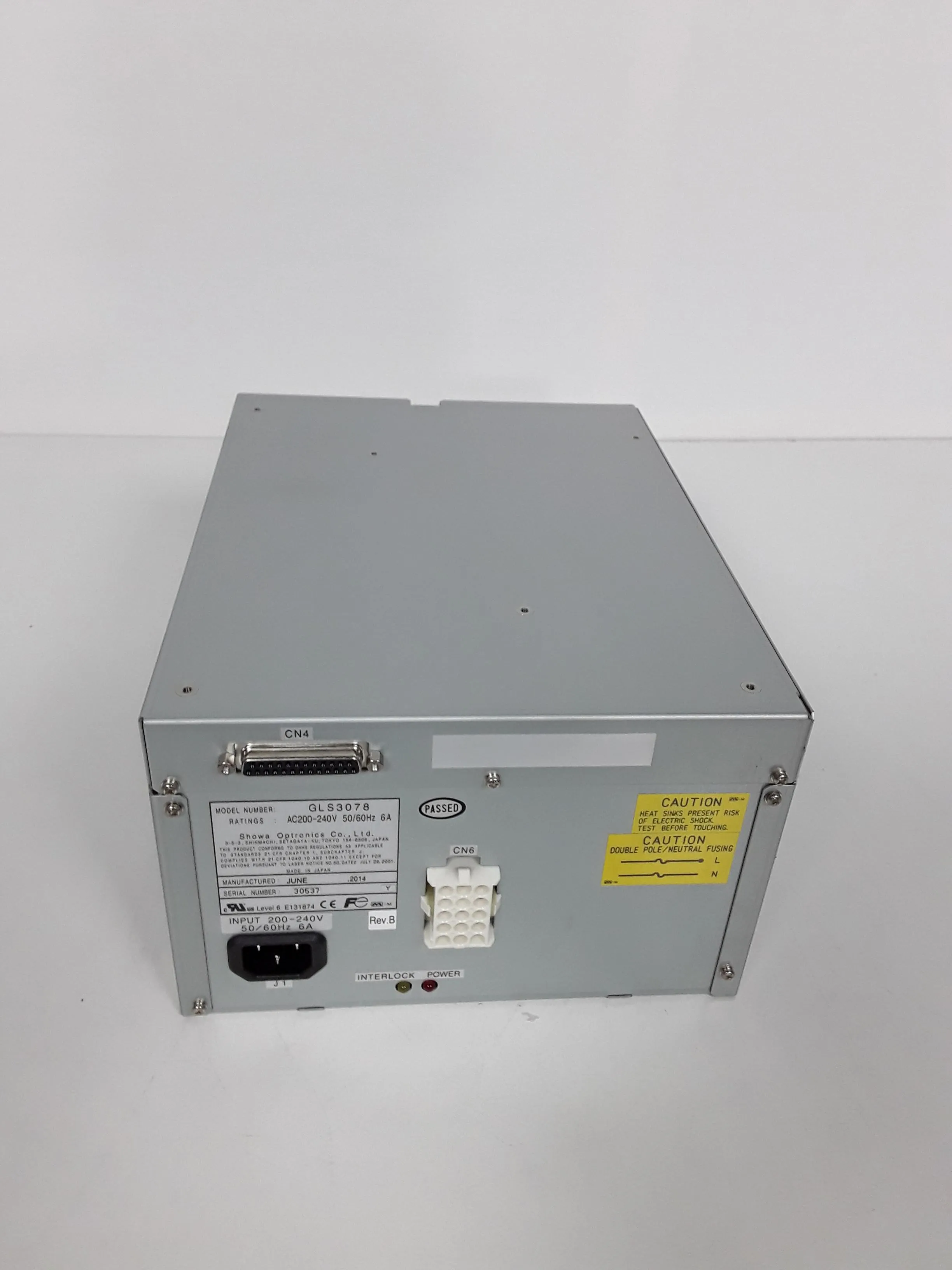 SOC Showa Optronics GLS3078 Laser Power Supply 628-3228