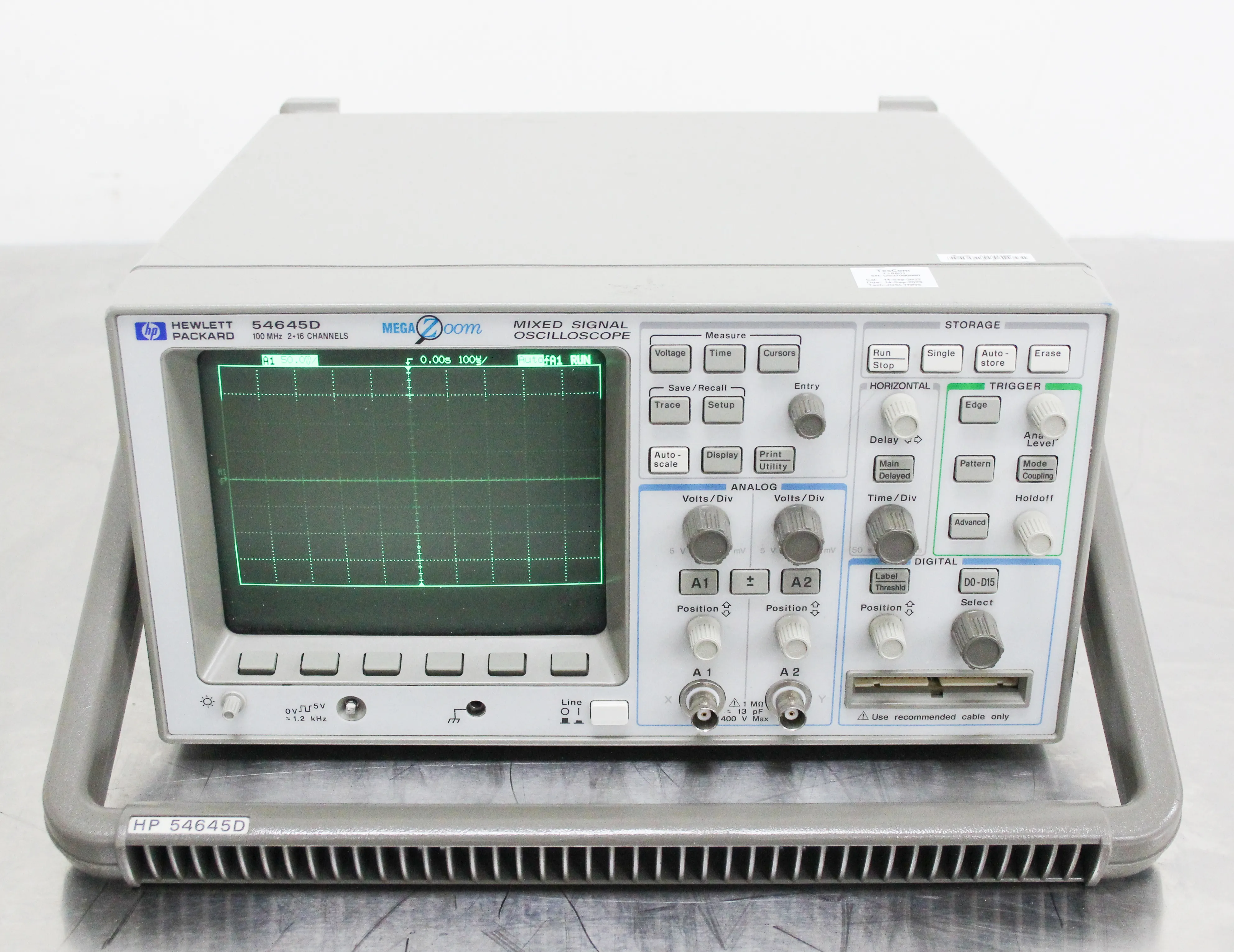 Hewlett Packard 54645D Mixed Signal Oscilloscope w/ 54659B Storage Module