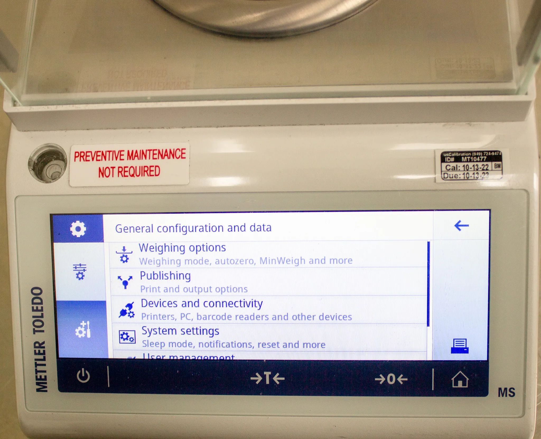 Mettler-Toledo Analytical Balance MS104TS/00