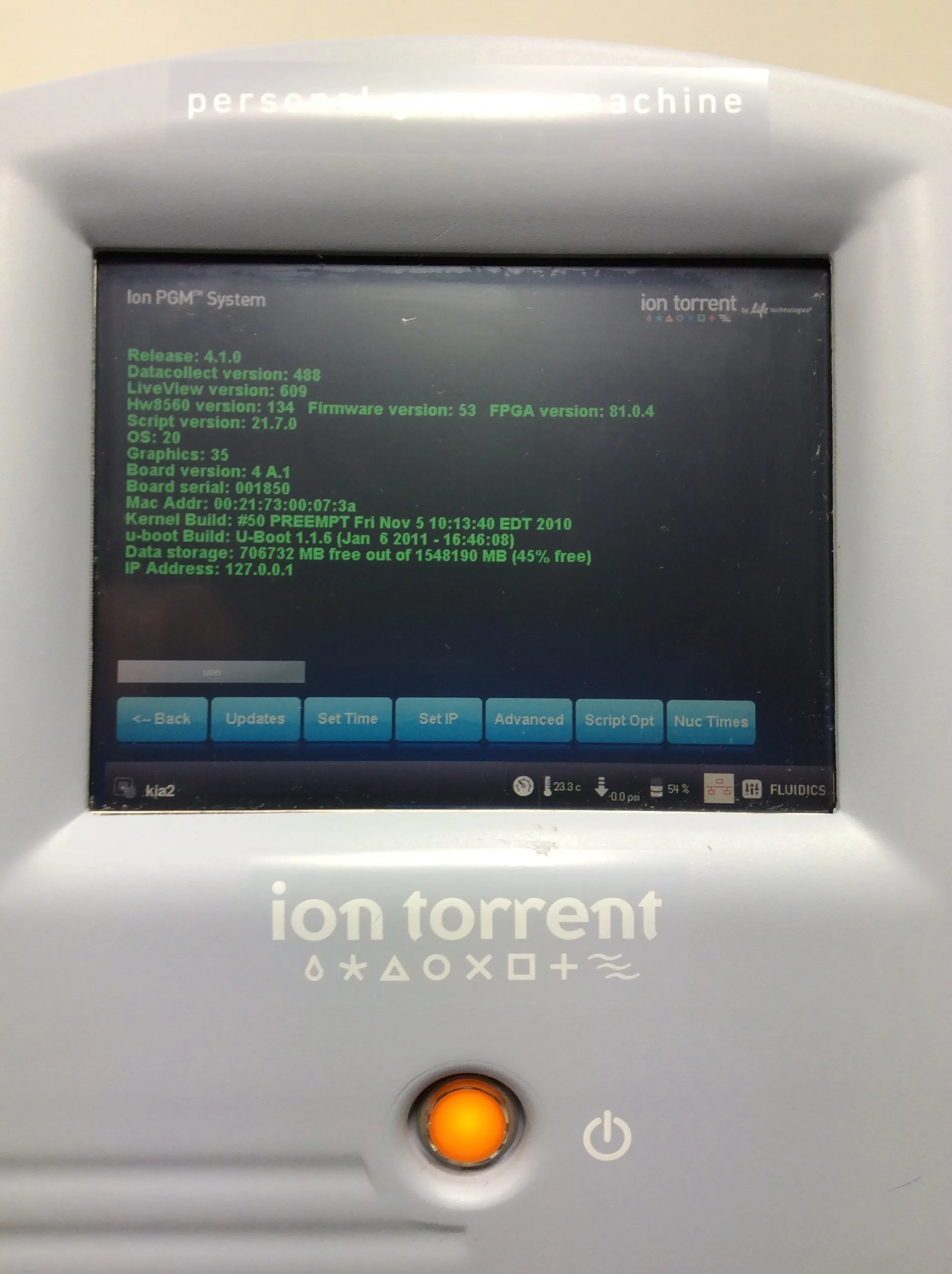 Life Technologies Ion Torrent Personal Genome Machine