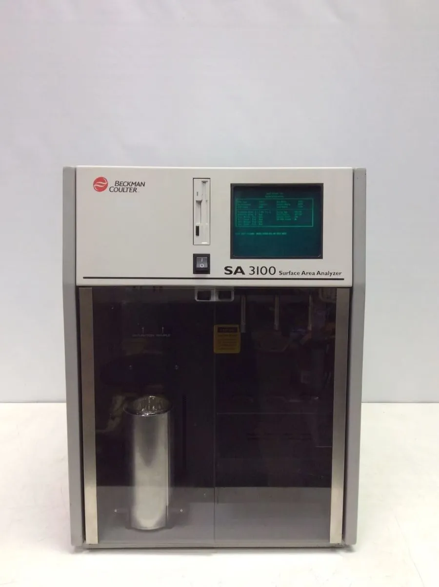 Beckman Coulter SA 3100 Surface Area Analyzer & Pore Size Analyzer with Pfeiffer Duo 2.5 Vacuum Pump