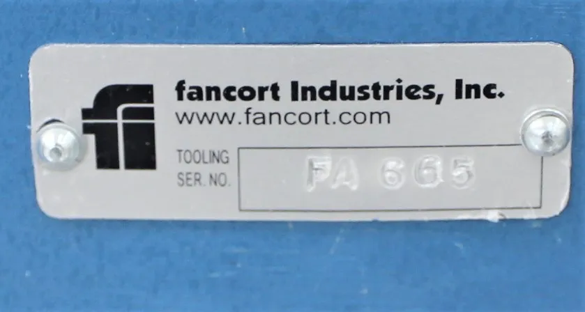 Fancort Industries Manual Press F-1B/1 SMT Form Adjustment