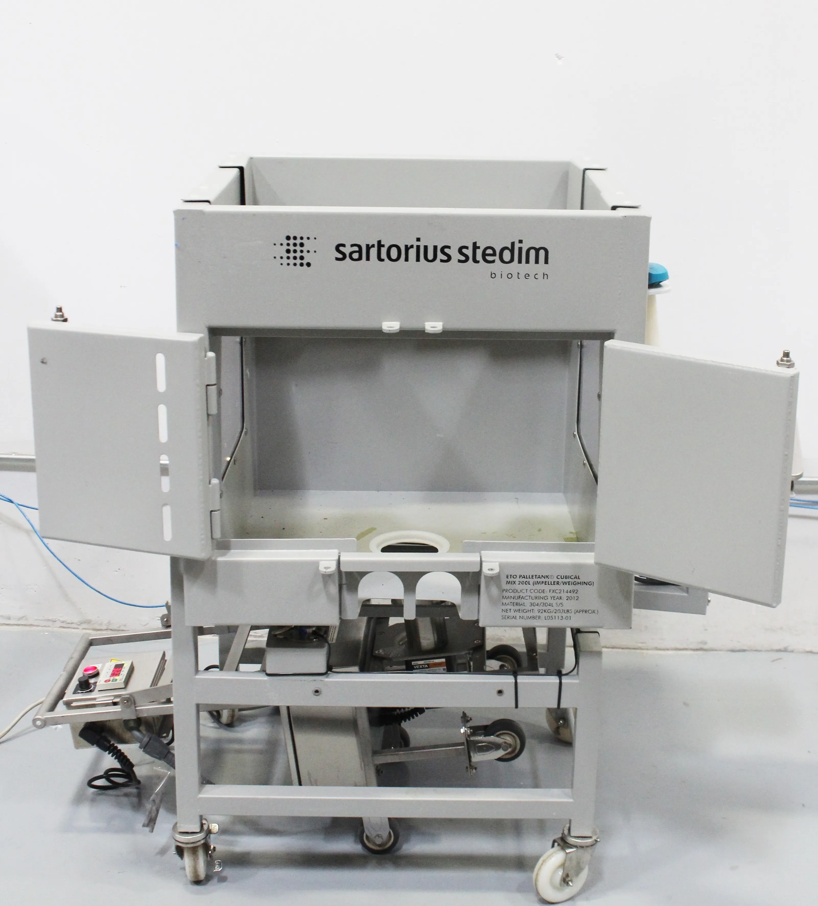 Sartorius 200L ETO Palletank Cubical and Magnetic Mixer