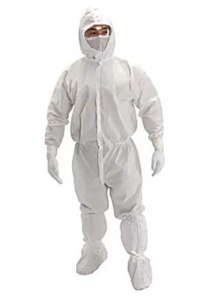 Kimtech A5 Sterile Cleanroom Coveralls, White, 25/Case