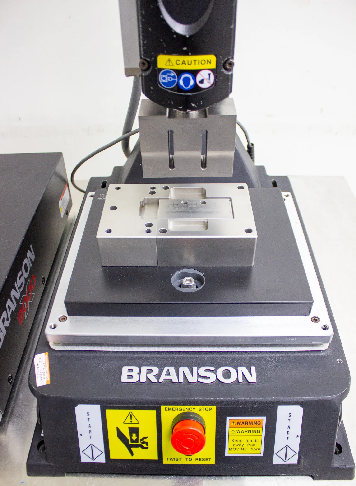 Branson 2000X Series Ultrasonic Assembly Welding System Actuator AED w/ 2000 XDT (Needs Repairs)