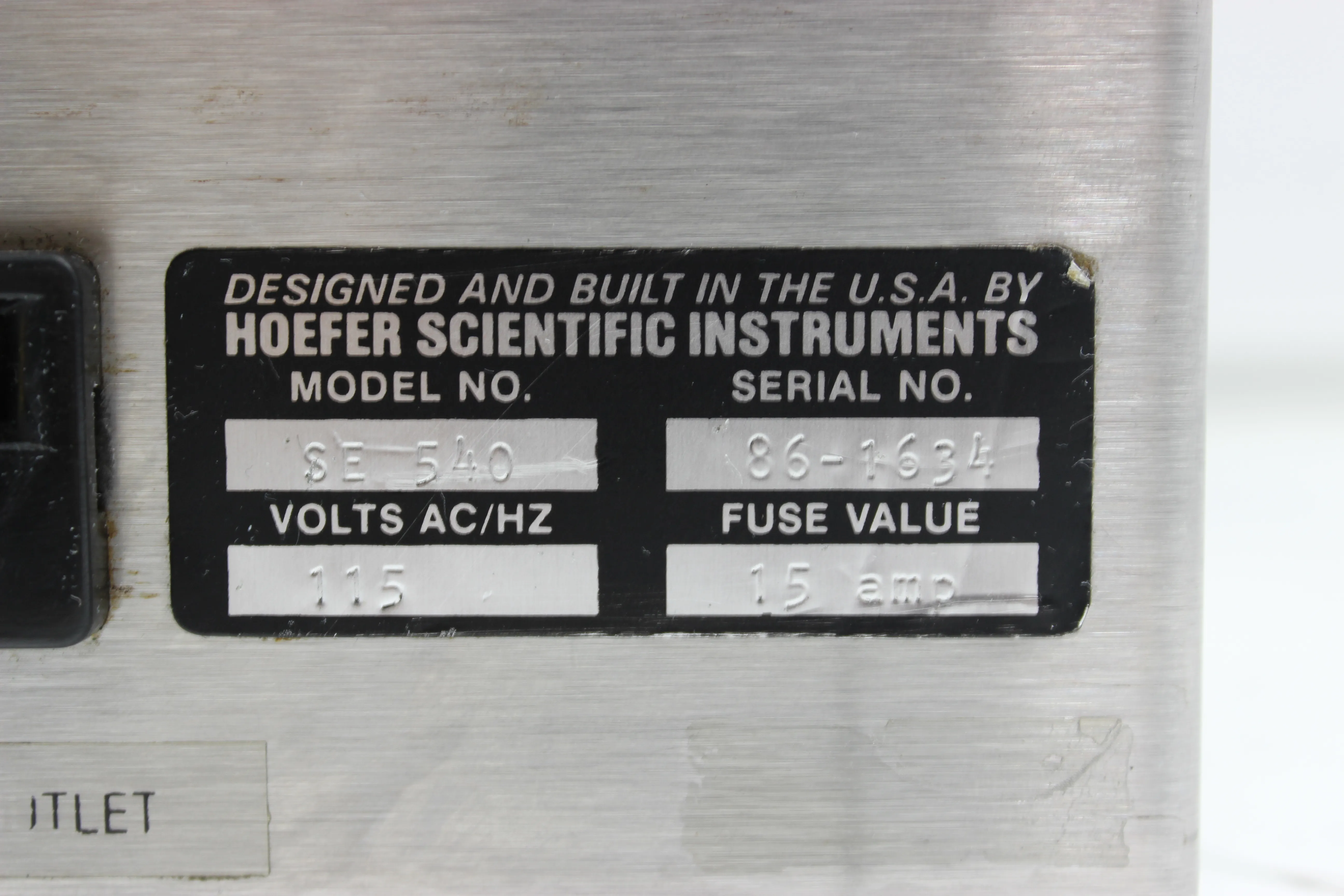 Hoefer Scientific Instruments SE 540 Drygel Jr.