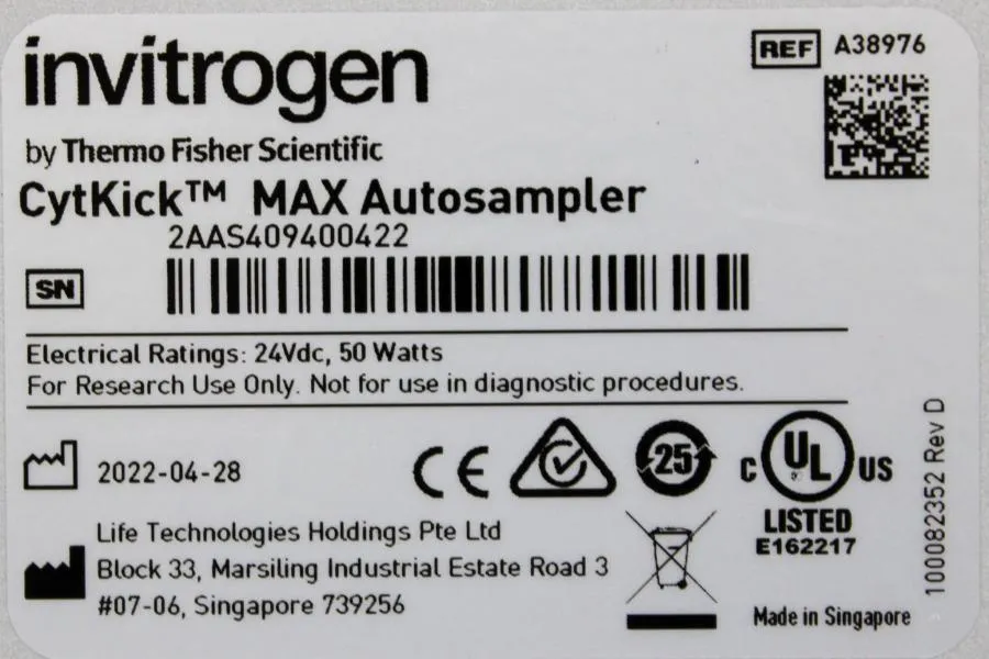 Invitrogen AFC2 Autosampler Attune NXT, Acoustic Focusing Cytometer System