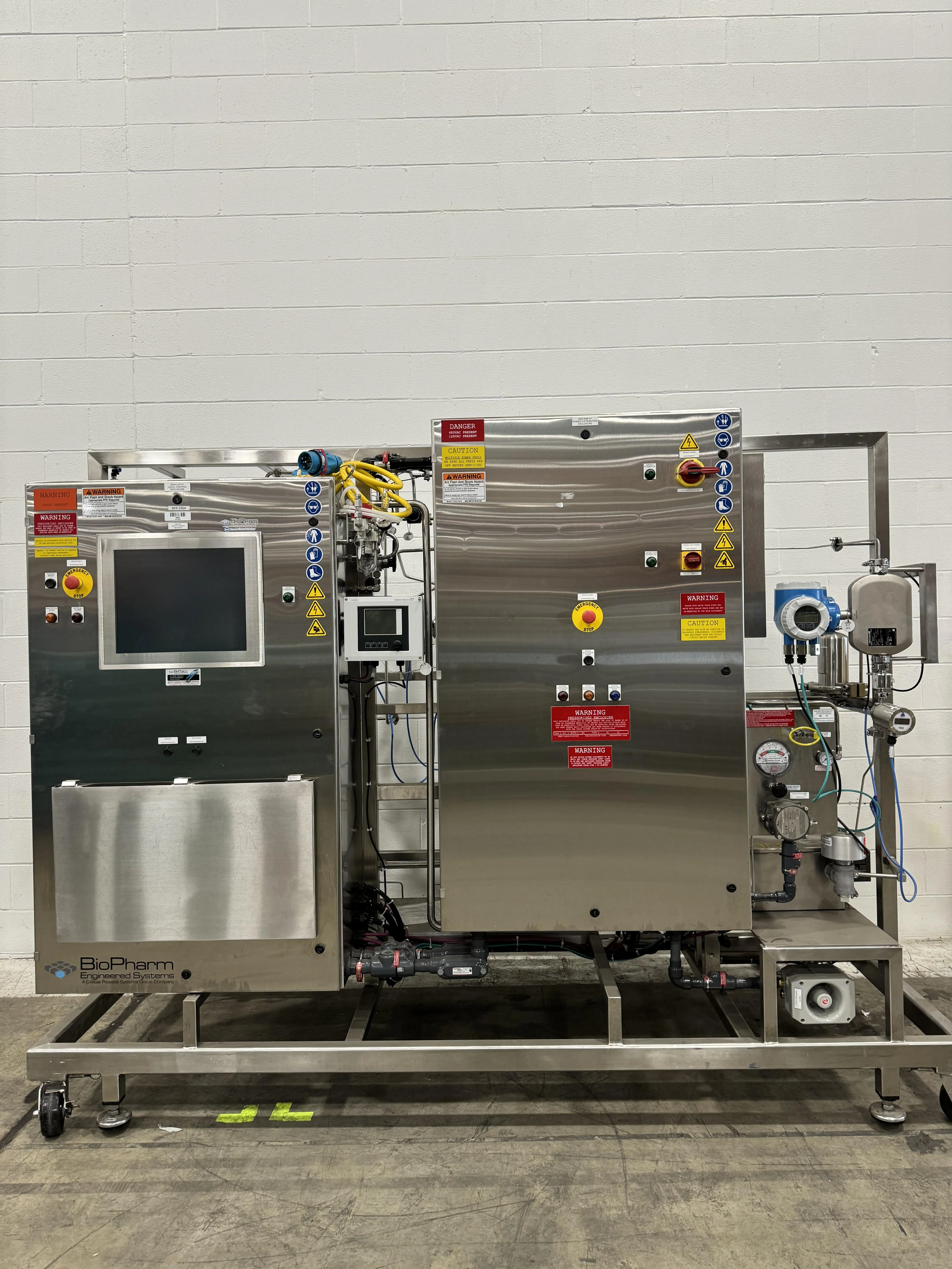 BioPharma Engineered Systems: ELNP T-Mixing Skid