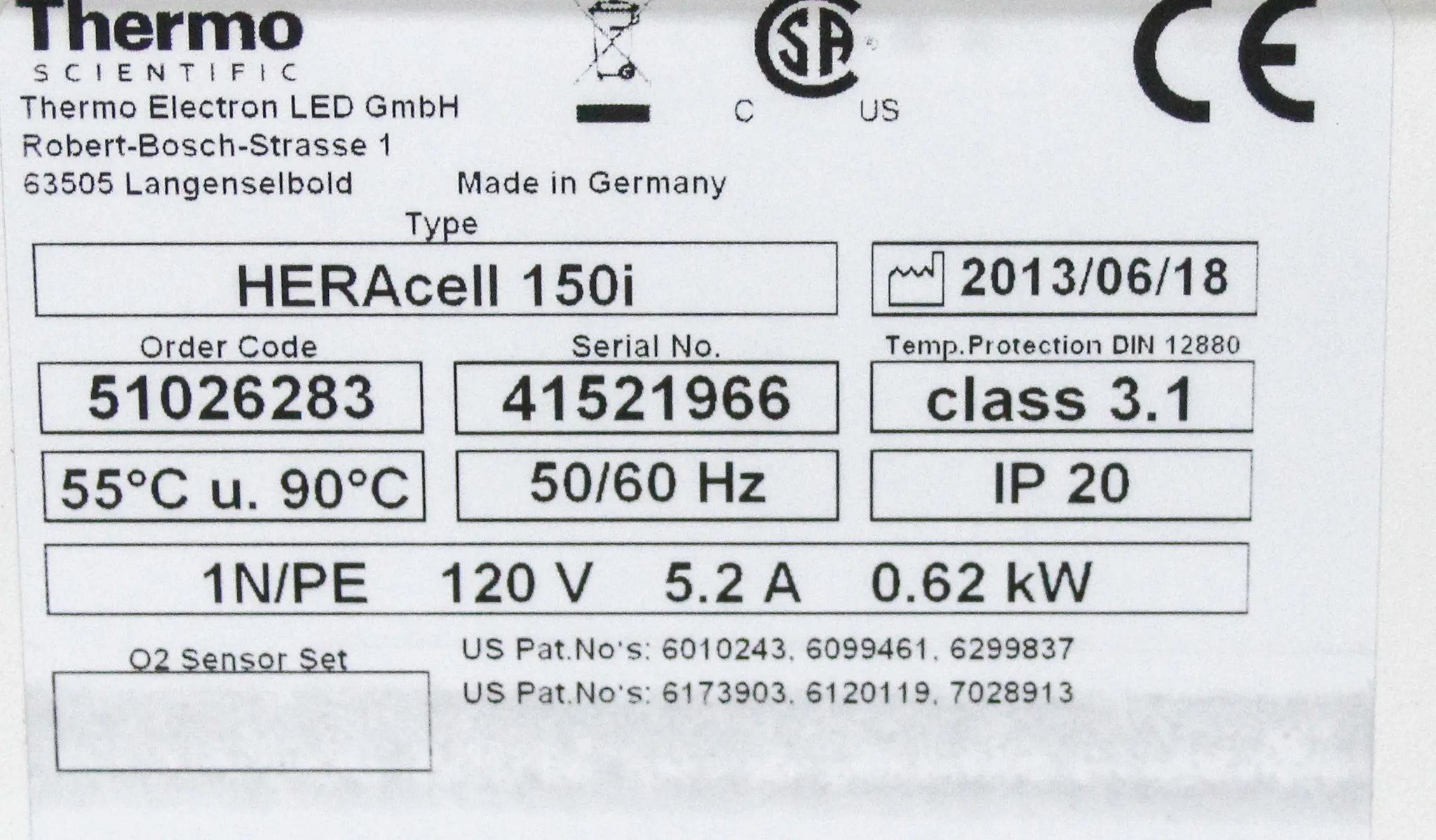 Thermo Scientific HERAcell 150i CO2 Incubator 51026283