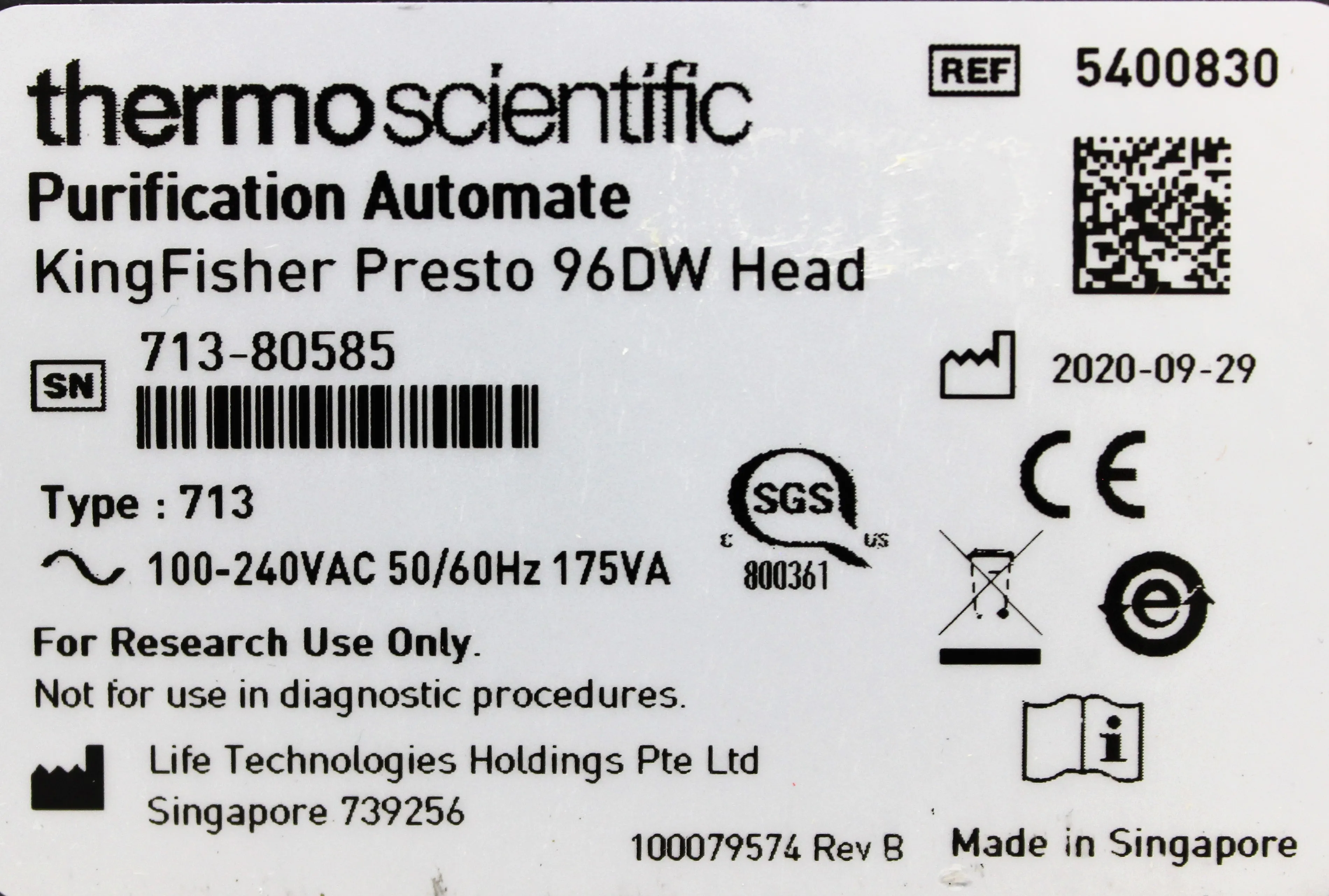 Thermo Scientific KingFisher Presto with 96 DW head Liquid Handling Equipment