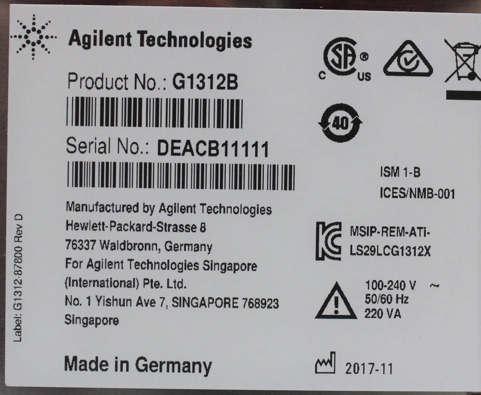 Agilent 1260 Infinity Binary Pump G1312B for HPLC and Fast Separations