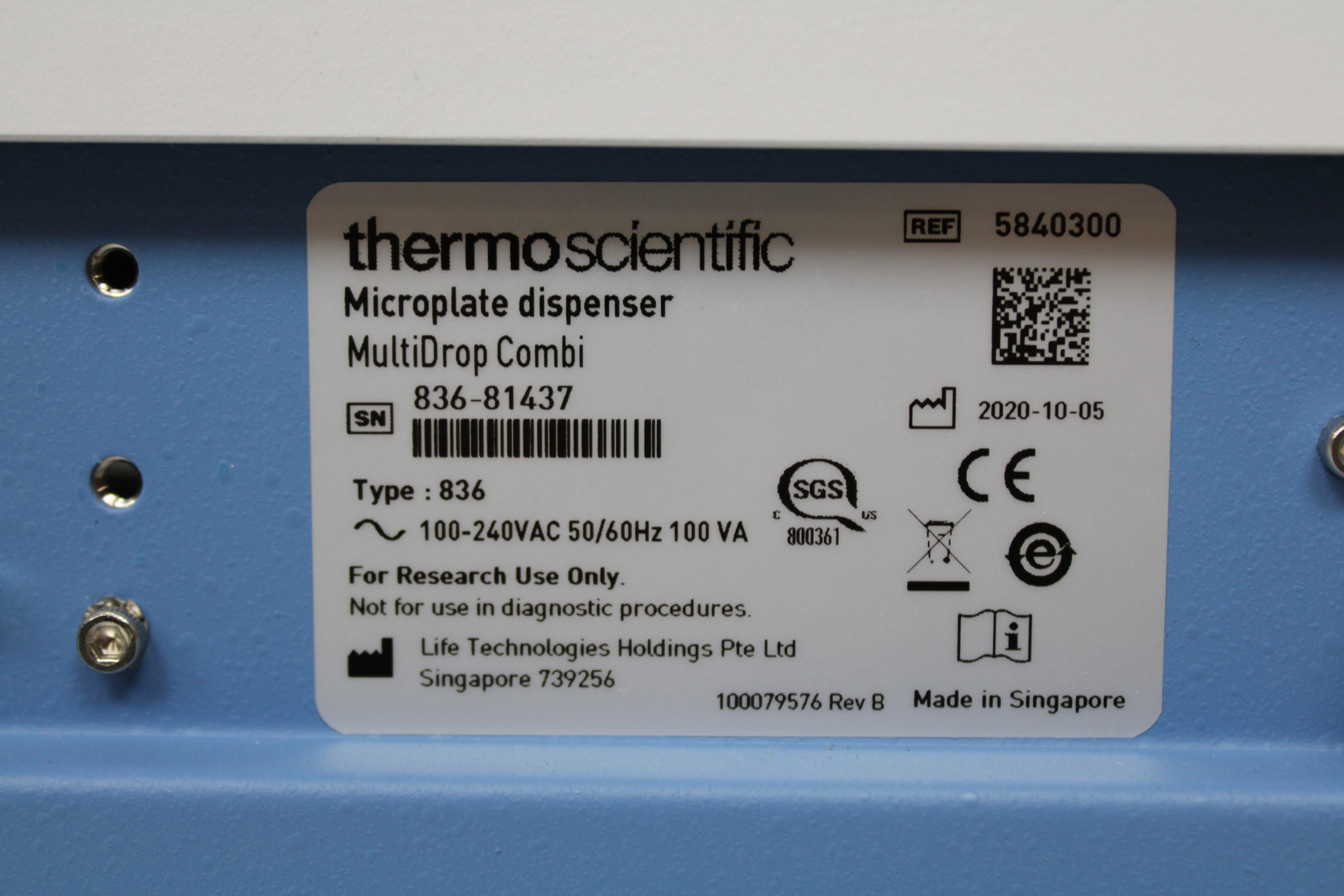 Thermo Scientific Multidrop Combi Reagent Dispenser 5840300