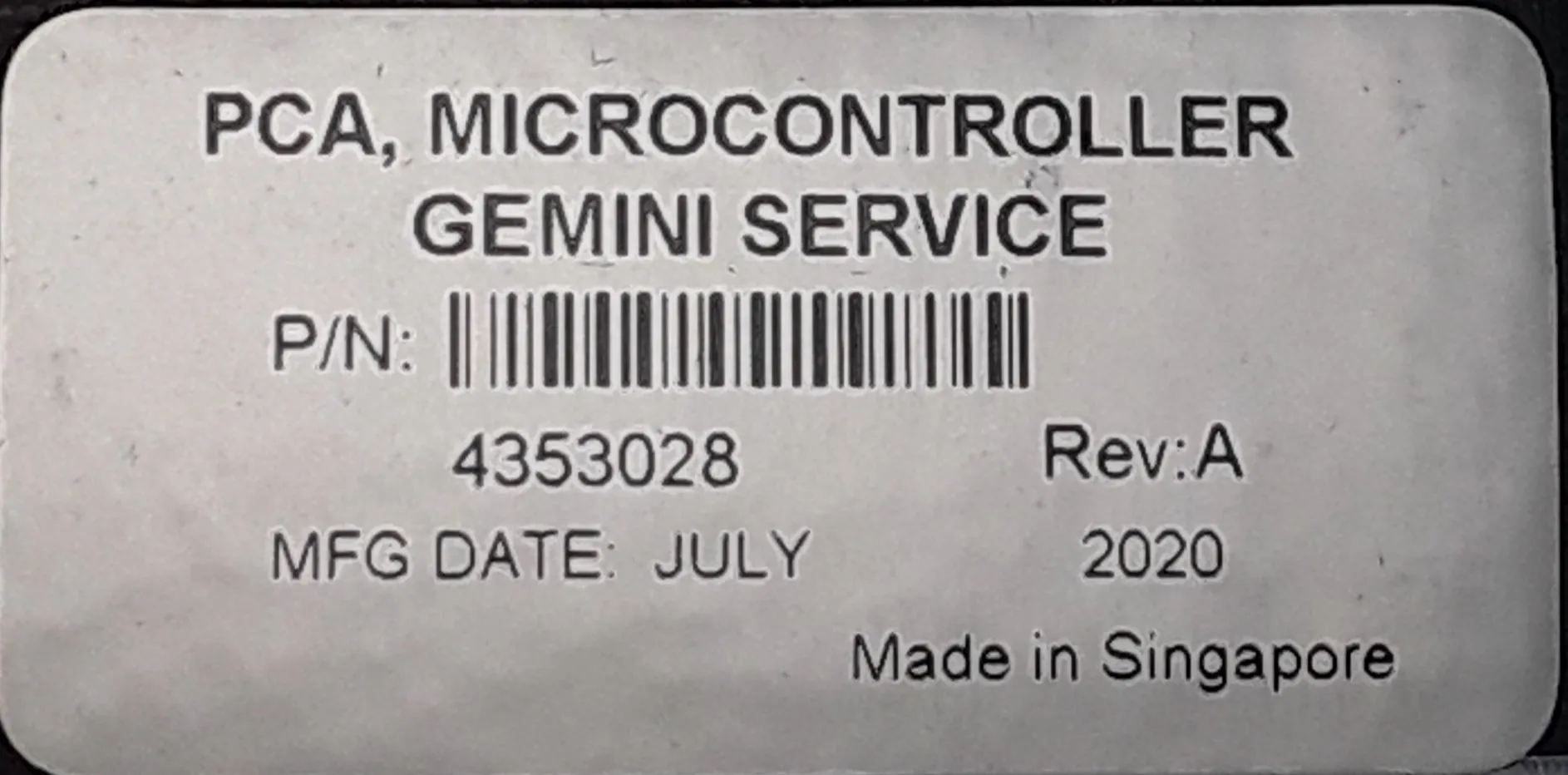 Life Technologies PCA, Microcontroller Gemini Service 4353028 - Used Lab and Medical Equipment