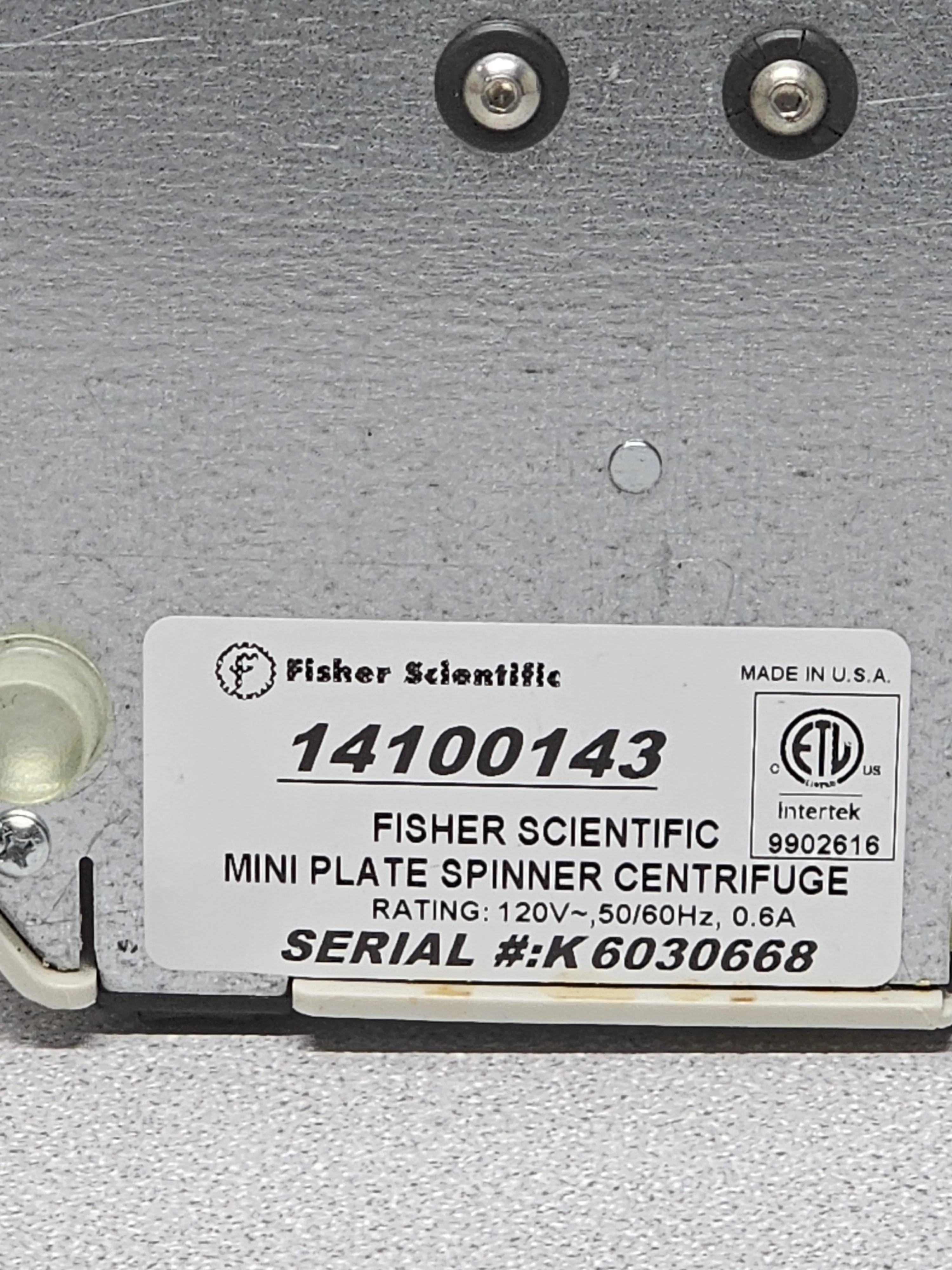 Fisher Scientific Mini Plate Spinner Centrifuge 14100143