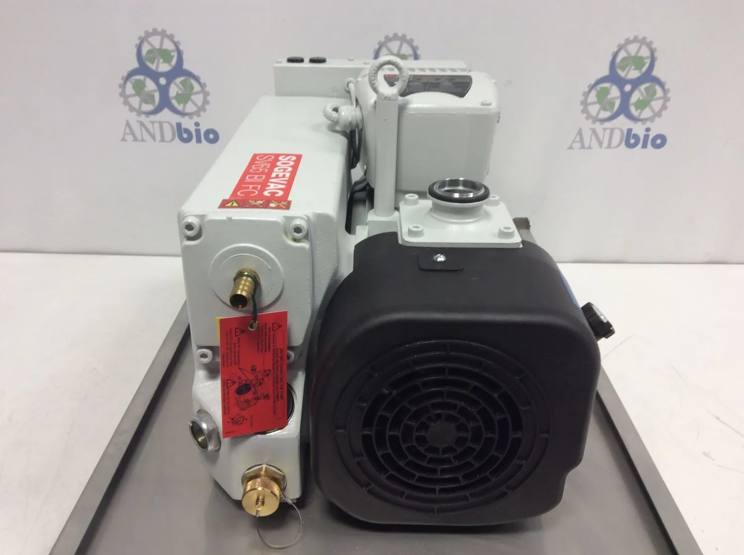 Used Sogevac SV65 BI FC Vacuum Pump 1.1 Torr, Excellent Overall Condition, Fully Functional