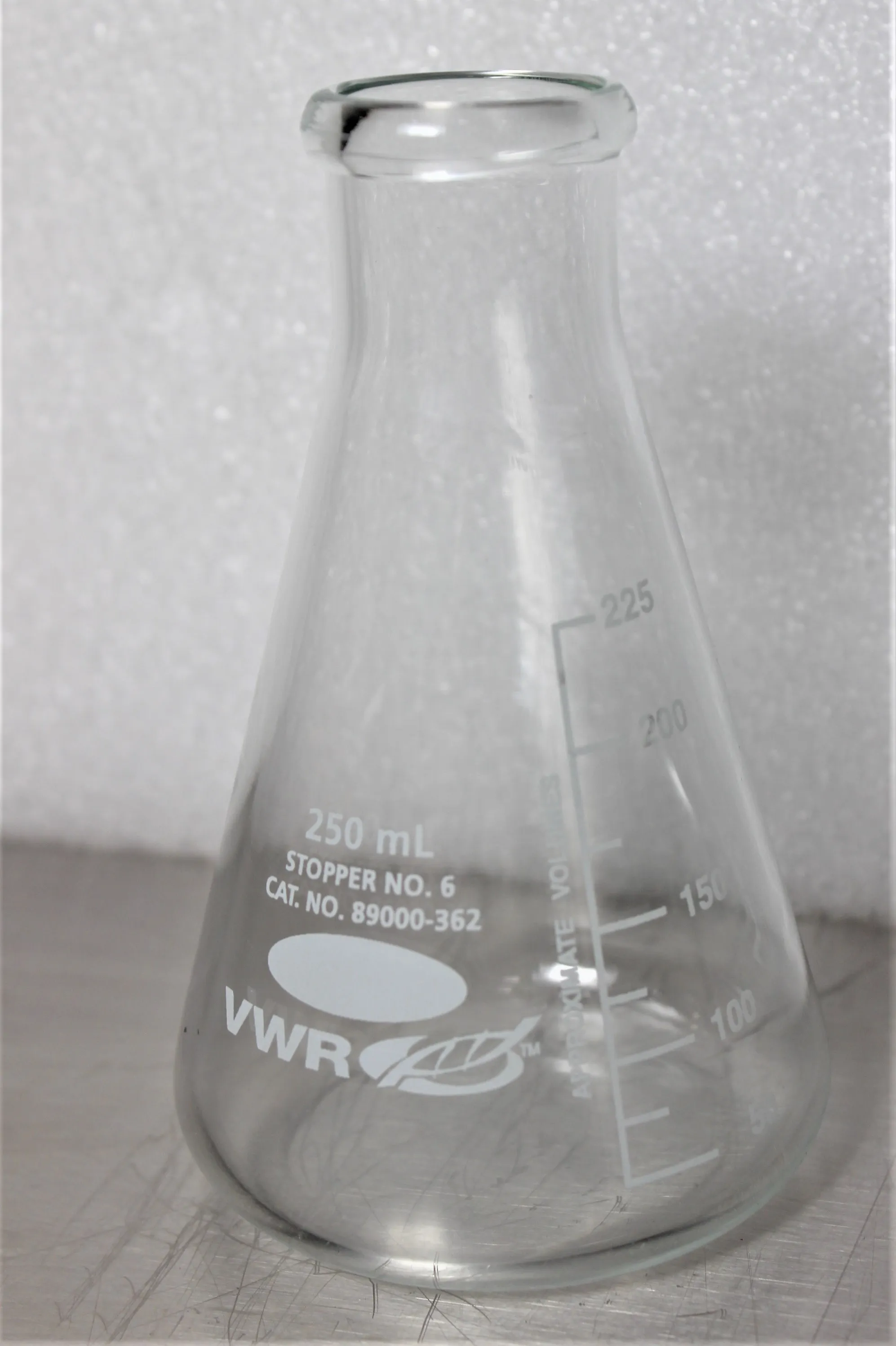 VWR Erlenmeter Flasks 10536-914 Narrow Mouth 250mL