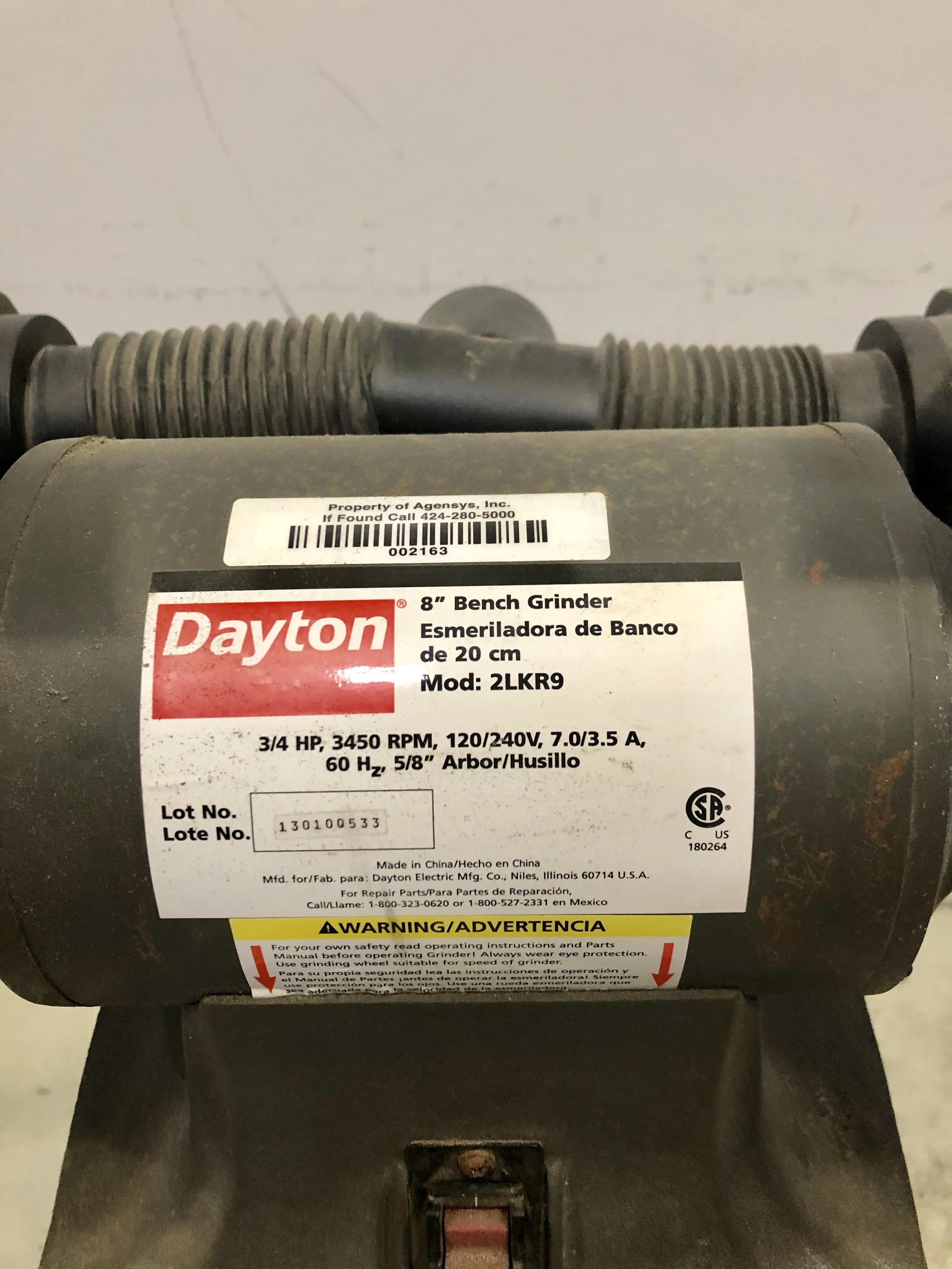 Dayton 2LKR9 8 inch Bench Grinder