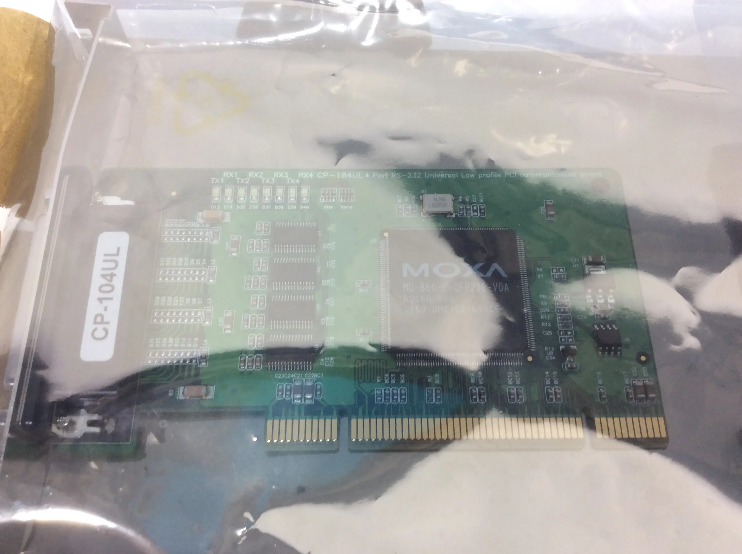 MOXA CP-104UL V2 PCI 4 PORT RS-232 Universal Low Profile PCI Board