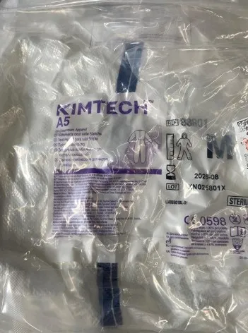 Kimtech A5 Sterile Cleanroom Coveralls / Case; 25 Units