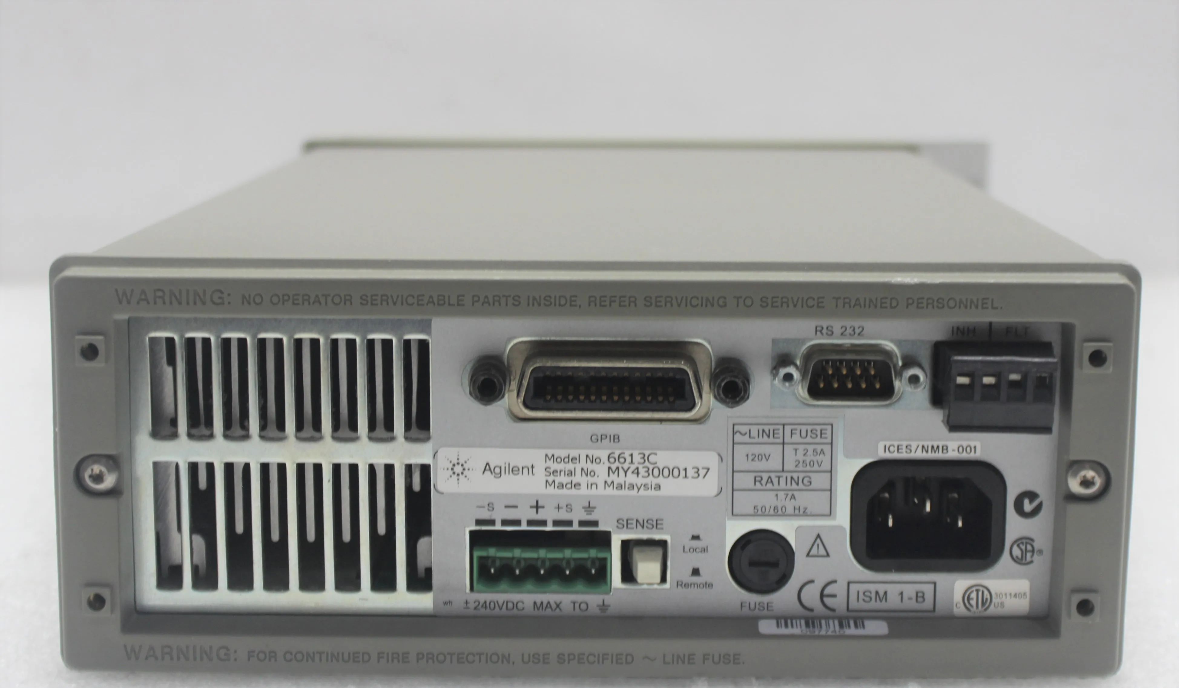 Agilent 6613C 50W Power Supply - Used Lab Equipment