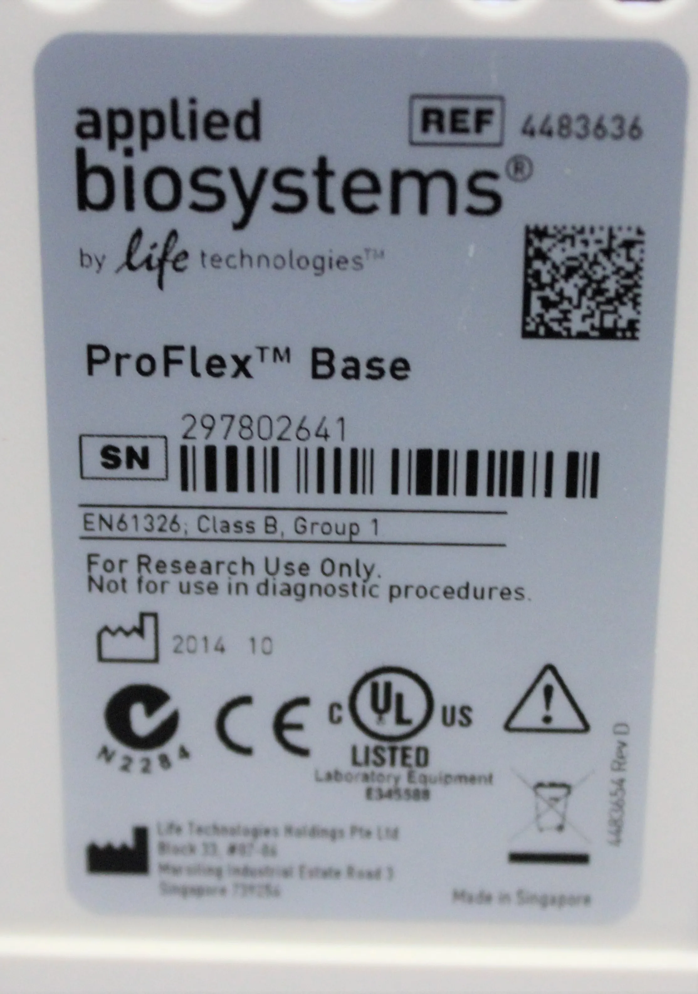 Applied Biosystems ProFlex 2 x 384-well PCR System 4483636