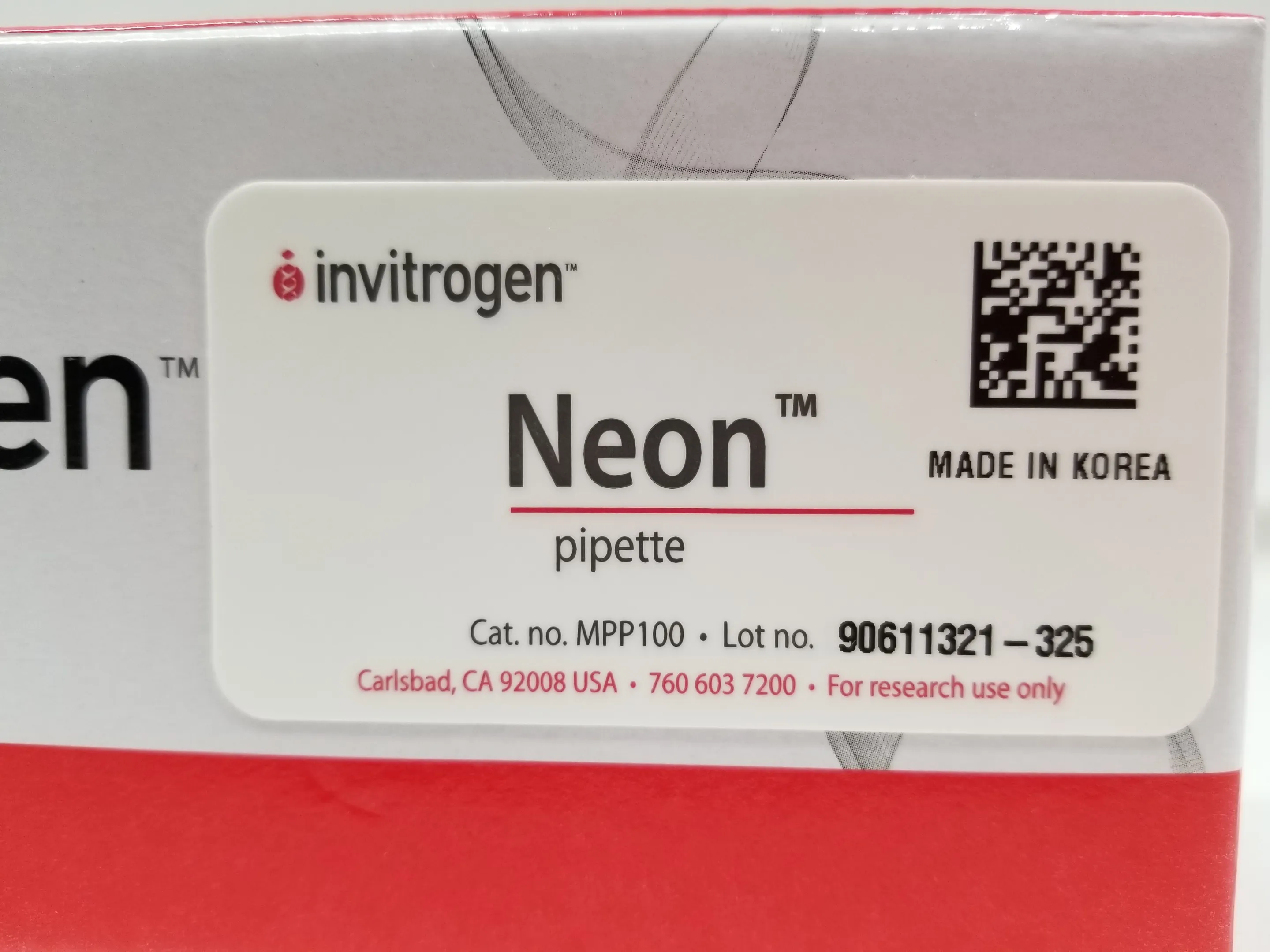 Used Invitrogen MPP100 Electroporation Pipette for Neon Transfection System