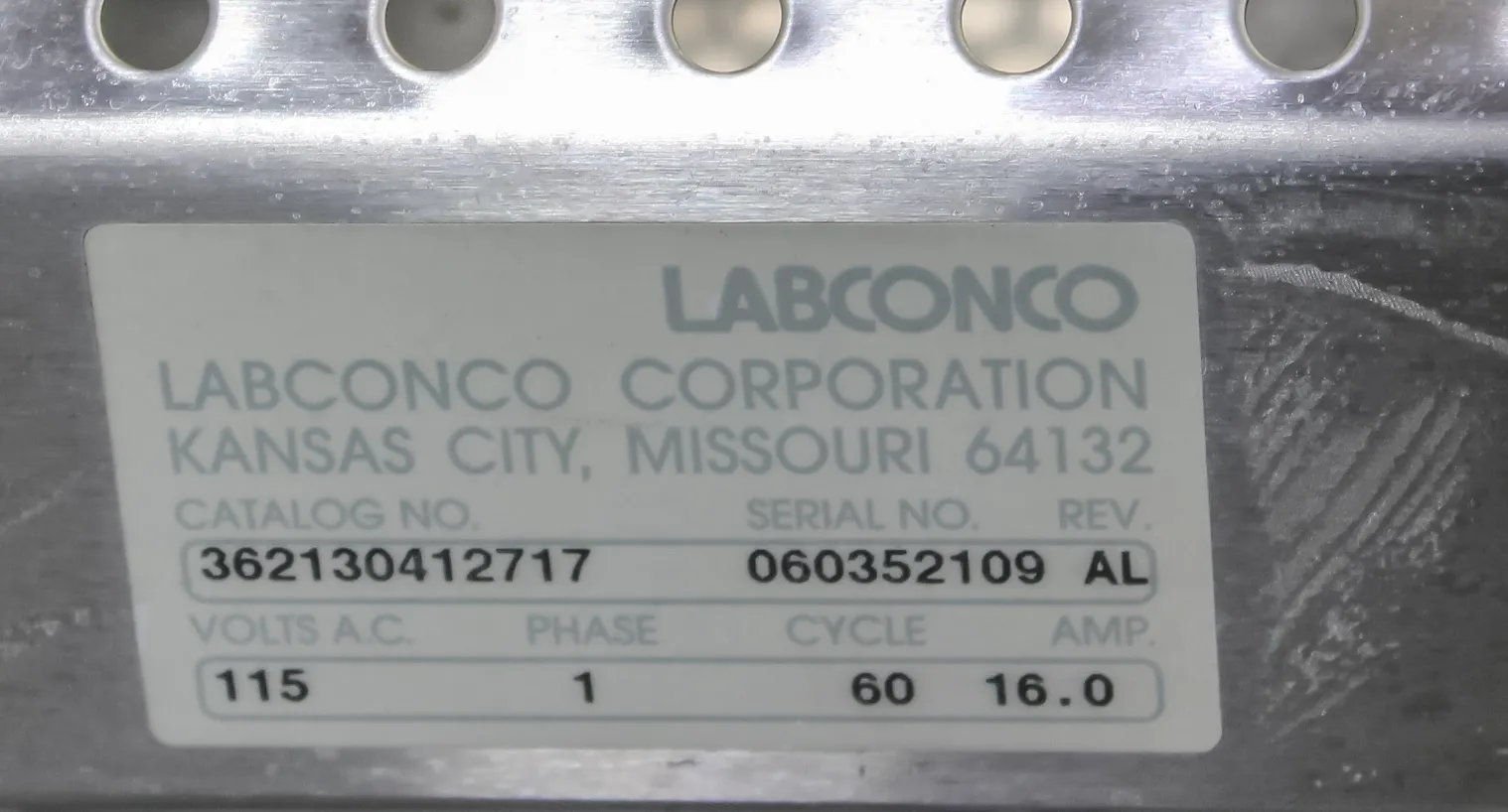 Labconco Purifier Class II Safety Cabinet 362130412717 Biosafety Cabinet Hood