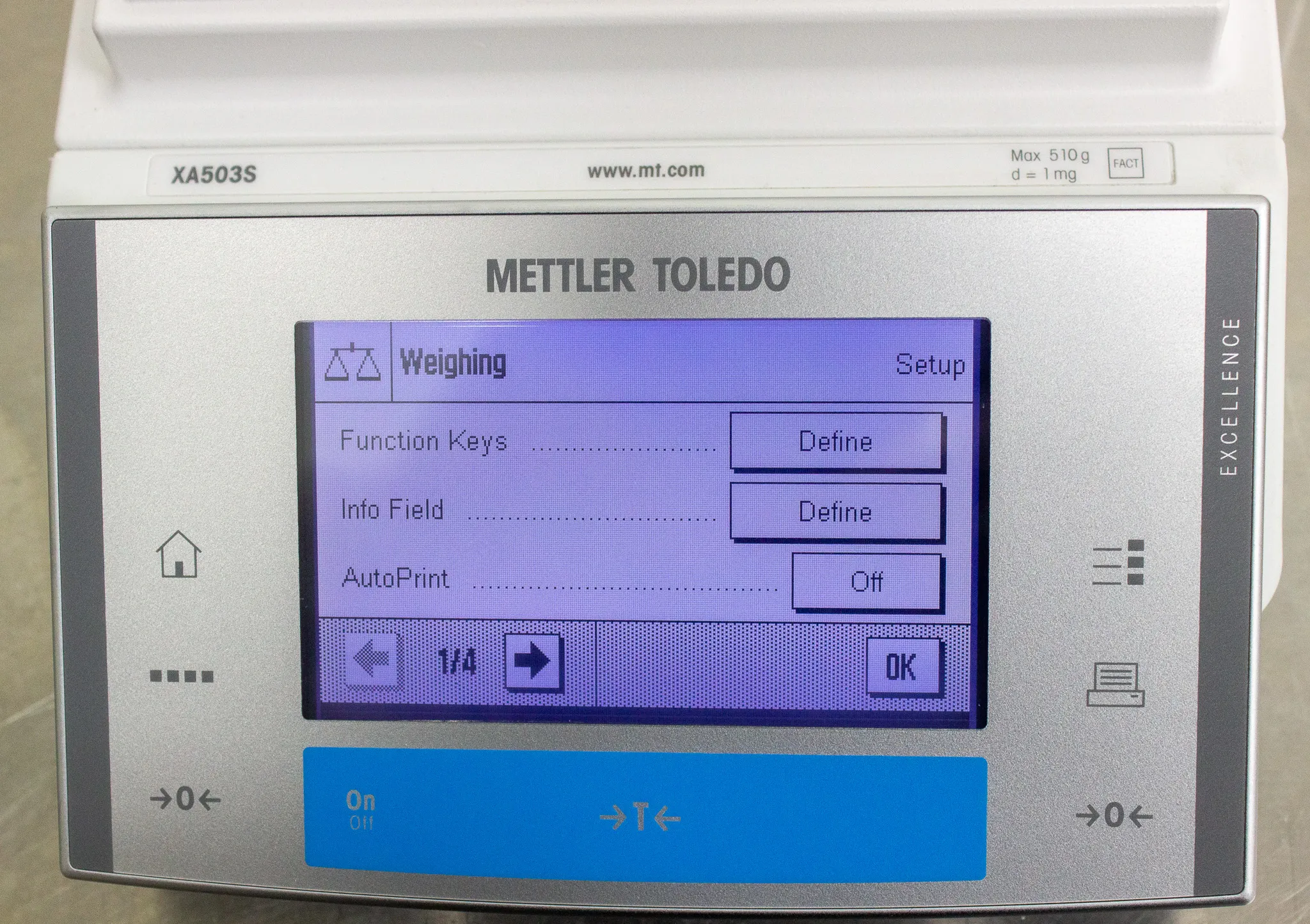 Mettler Toledo Precision Balance Model XA503S - Base Only