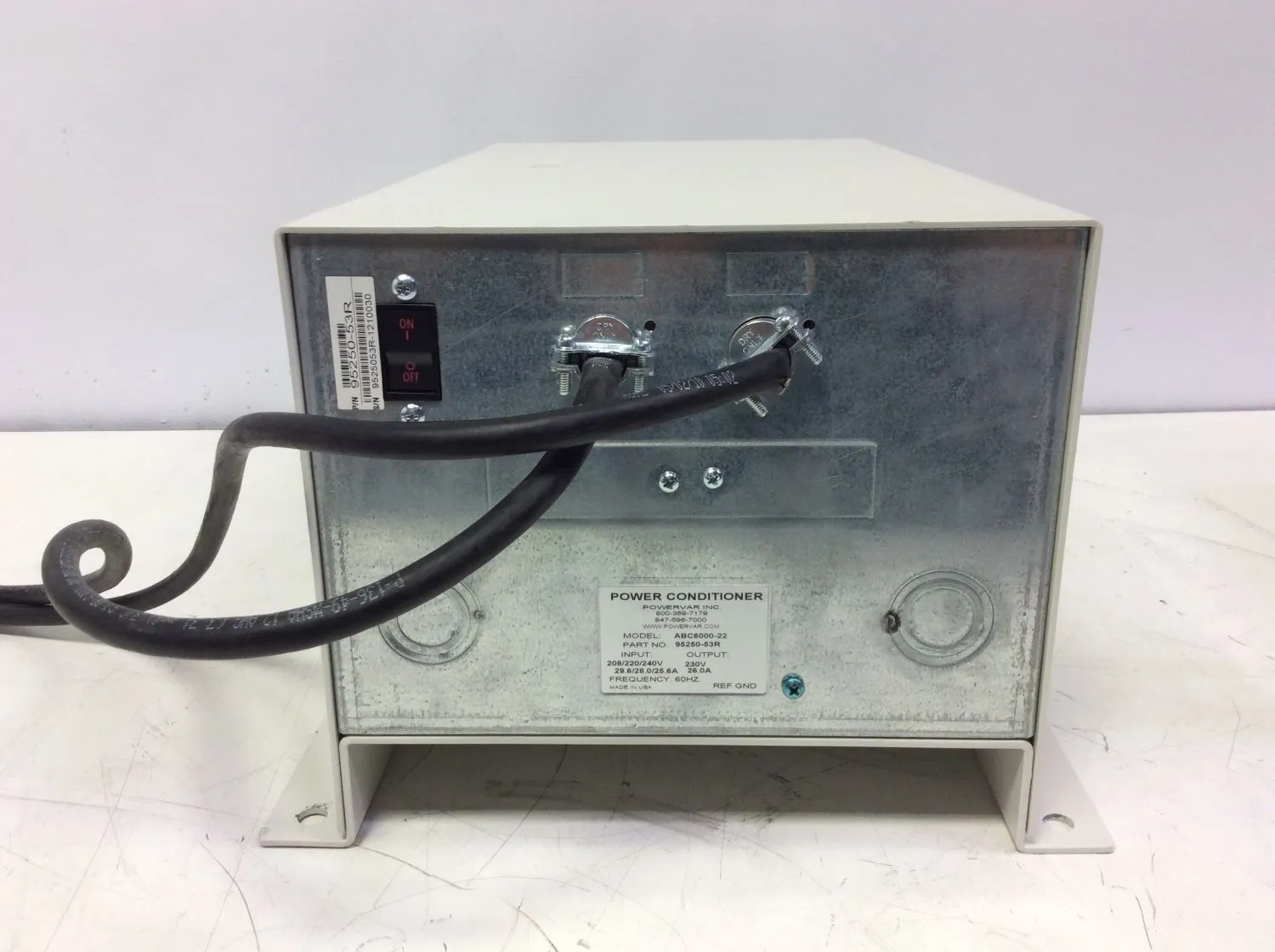 Used PowerVar Power Conditioner Model ABC6000-22