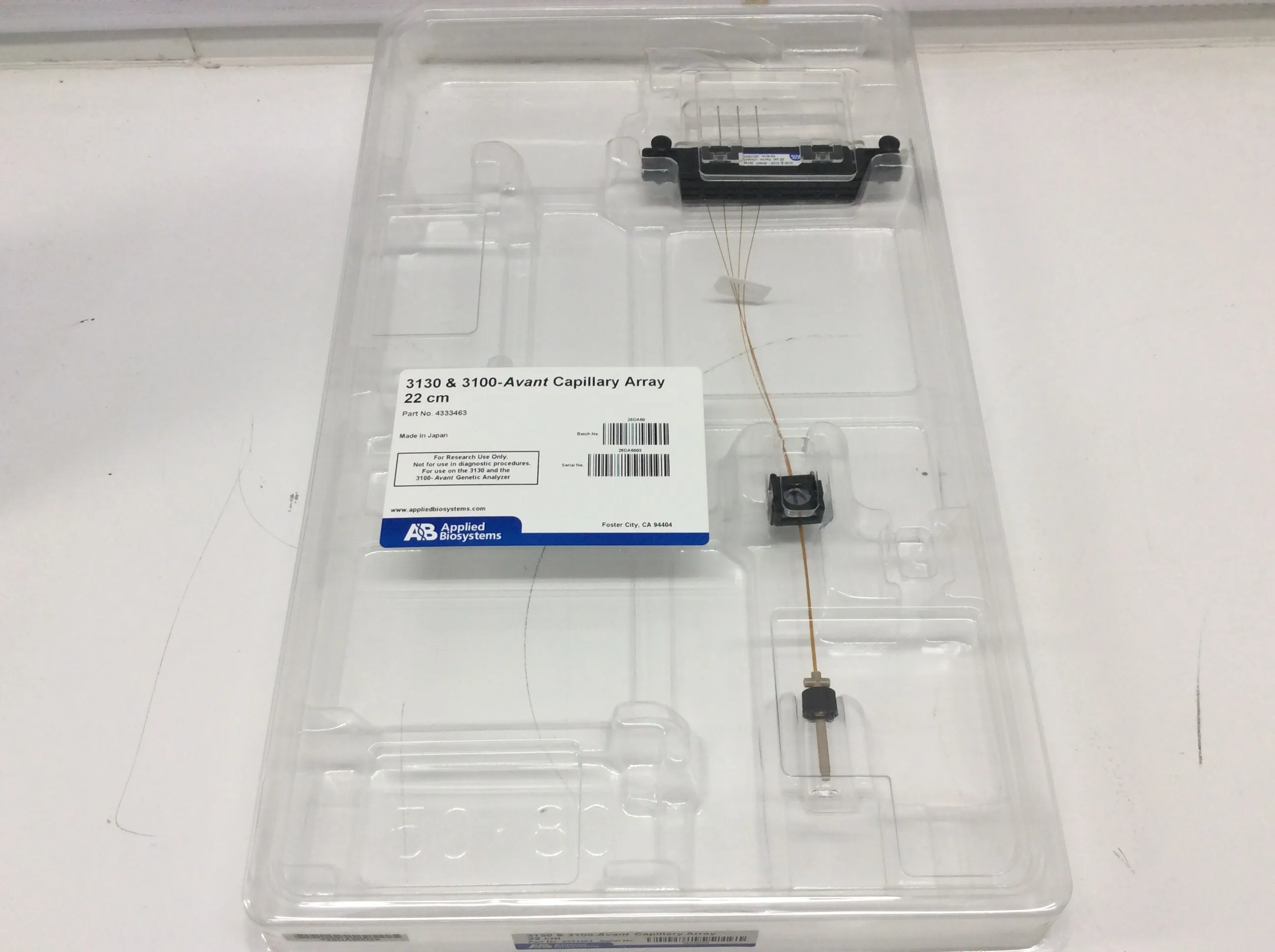 Applied Biosystems 4333463 Genetic Analyzer 4-Capillary Array