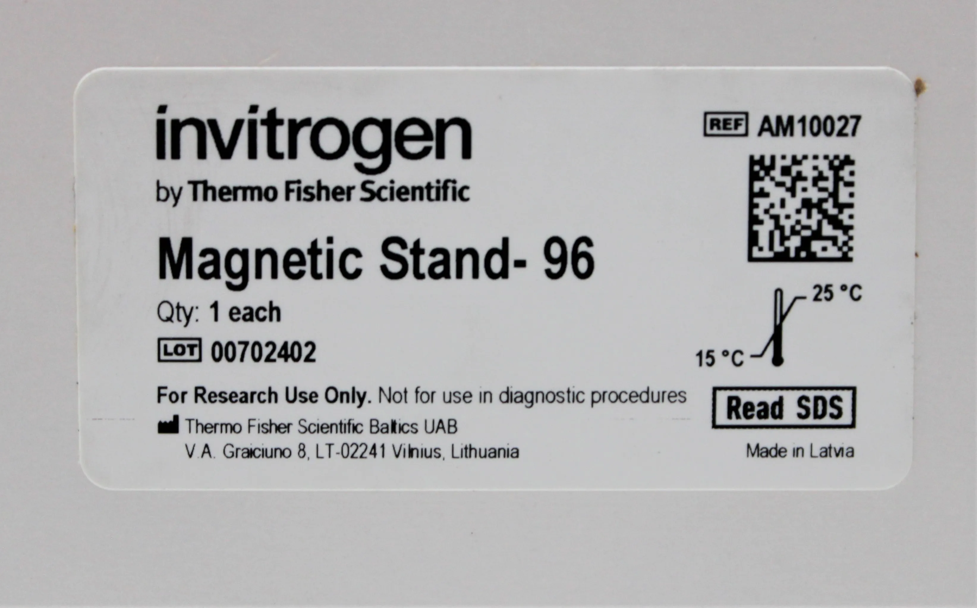 Invitrogen AM10027 Magnetic Stand-96 Lab Equipment