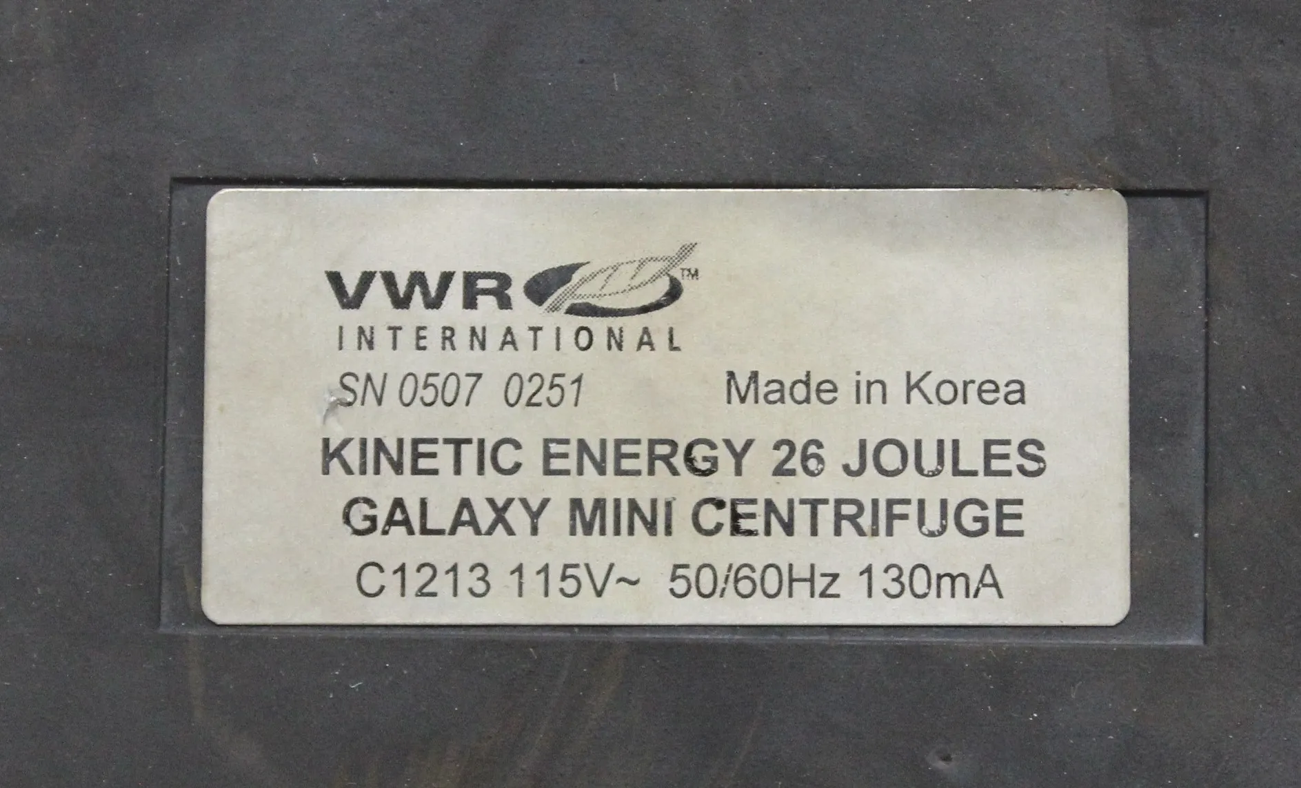 VWR Galaxy Mini Centrifuge C1213