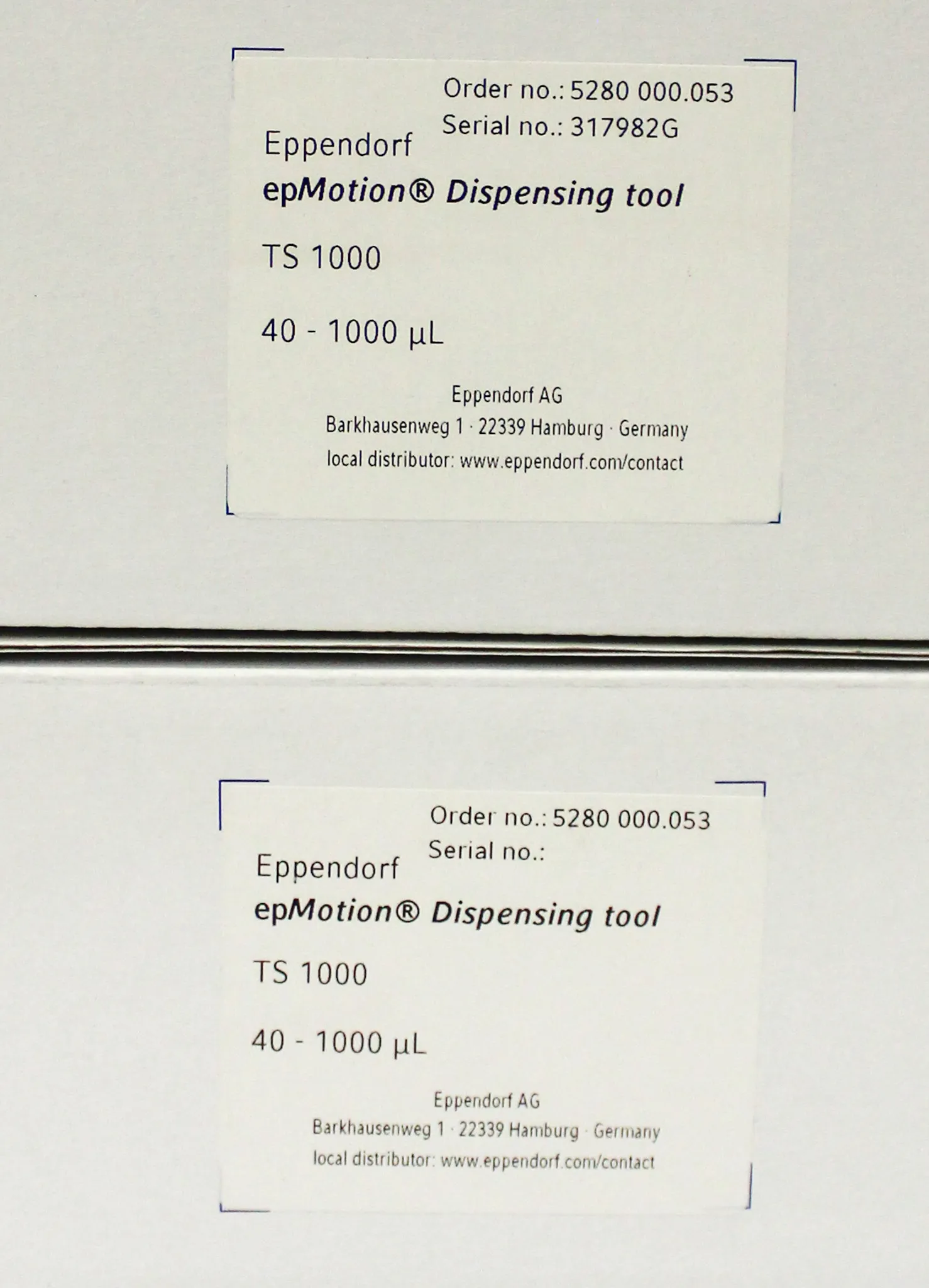 Eppendorf epMotion Dispensing tool TS 1000 (40-1000 ul)