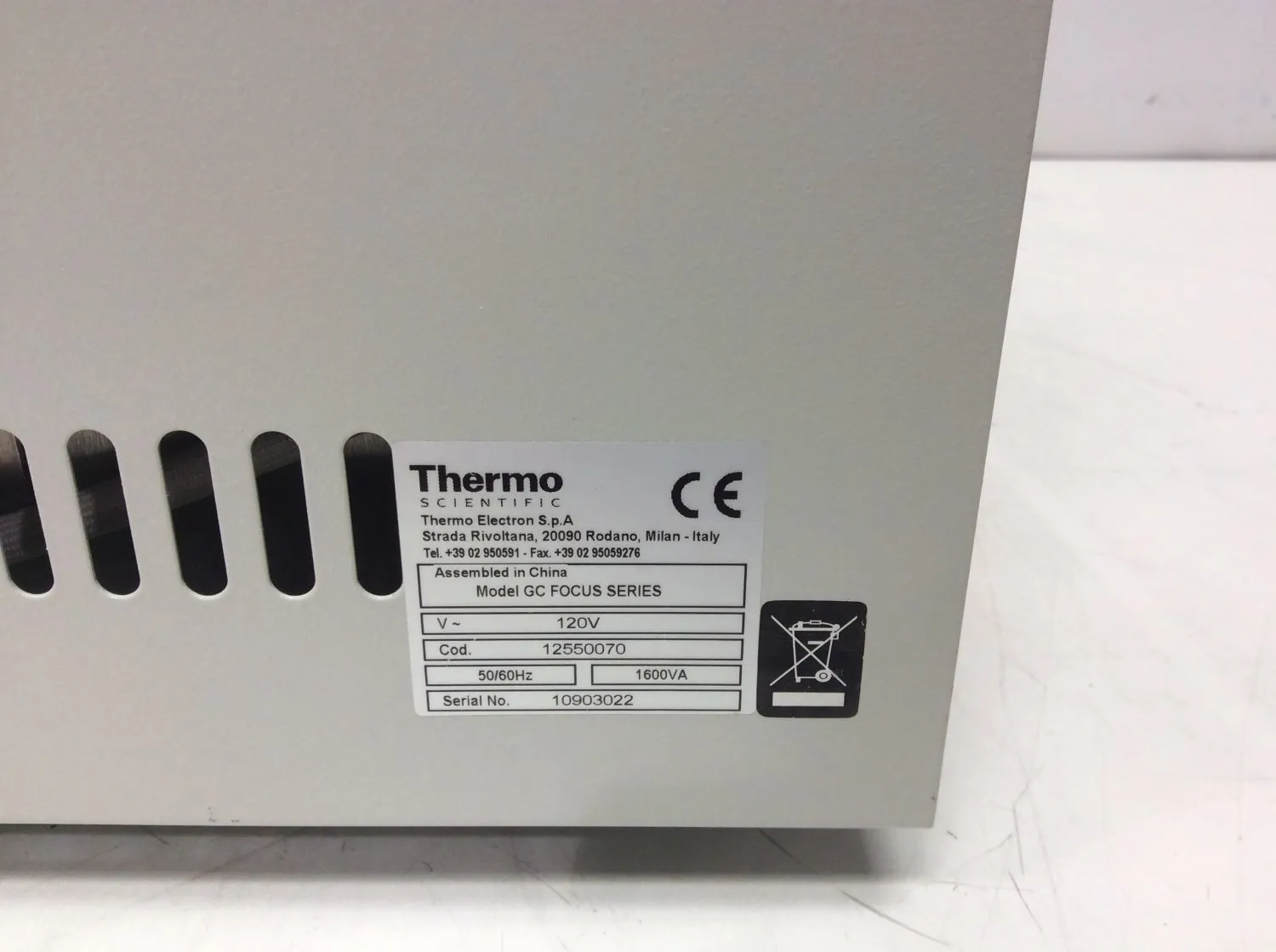 Thermo Fisher Focus GC Gas Chromatography System Class 4 - As-Is