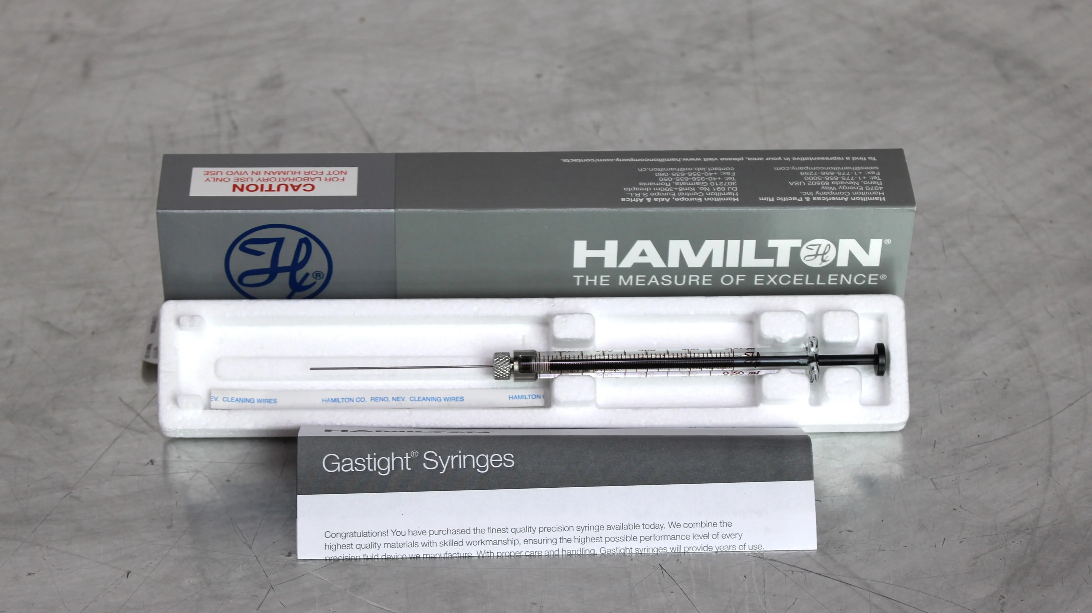 Hamilton 500uL Gastight Syringe, 1750 RN, 22G (REF: CSP81265)