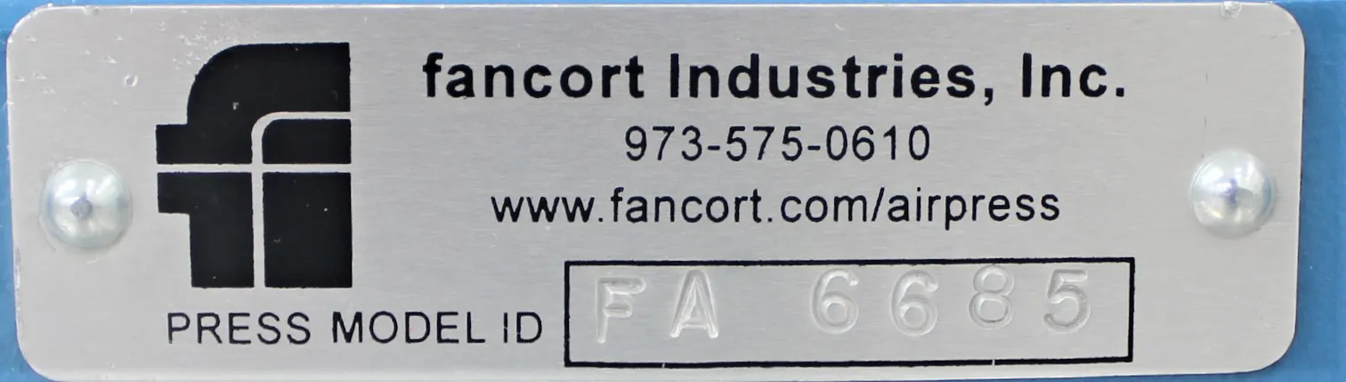 Fancort Industries Manual Press FA 6685