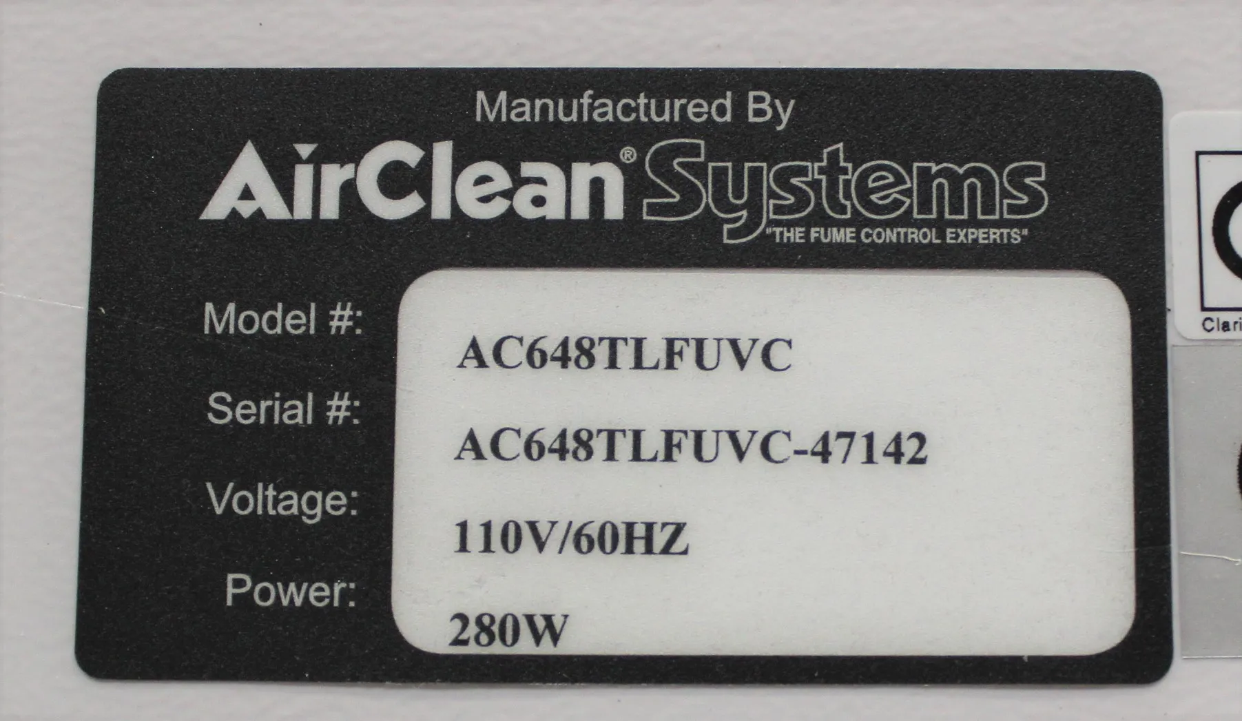 AirClean Systems AC648TLFUVC PCR Enclosure